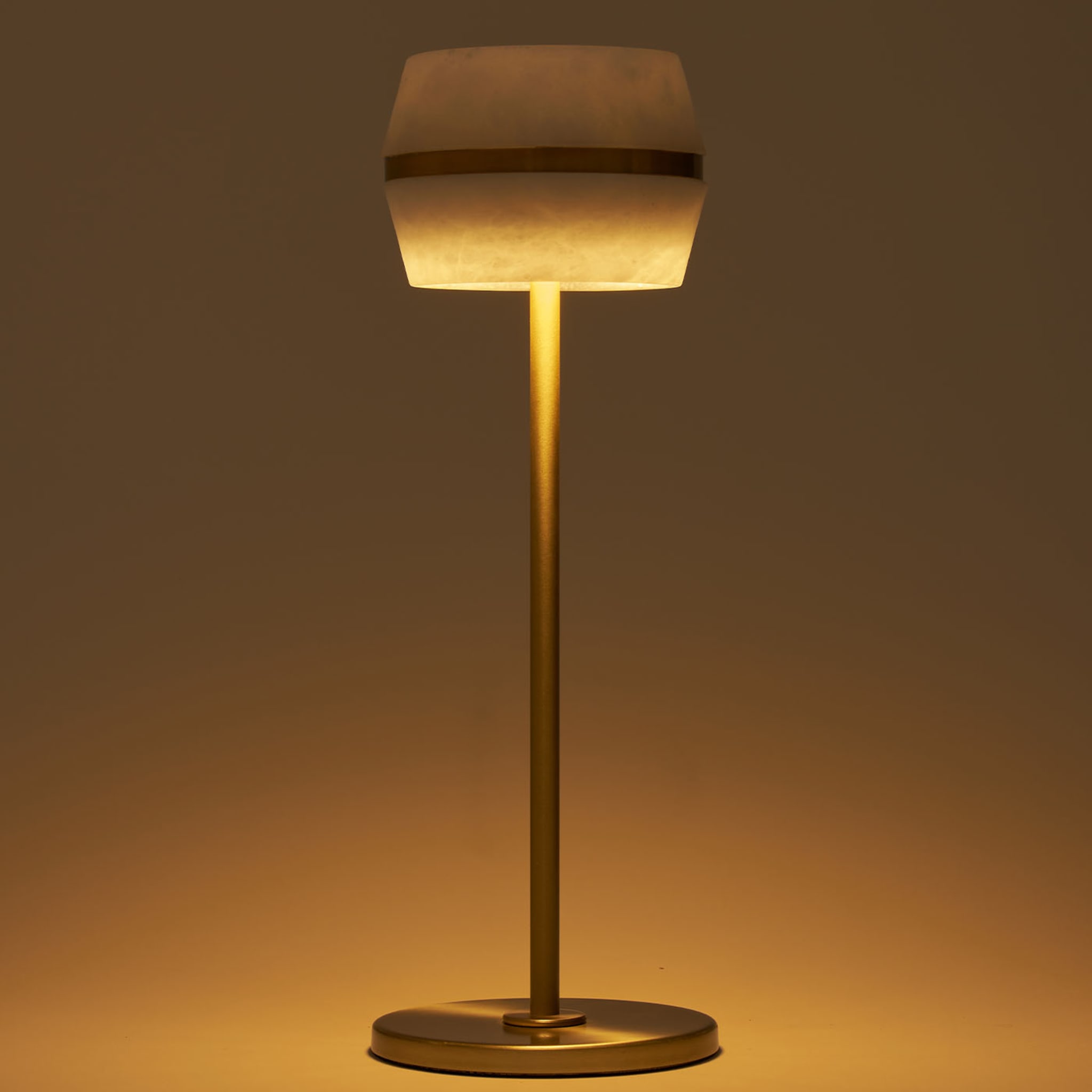 "Tommy" Table Lamp inSatin Brass - Alternative view 1