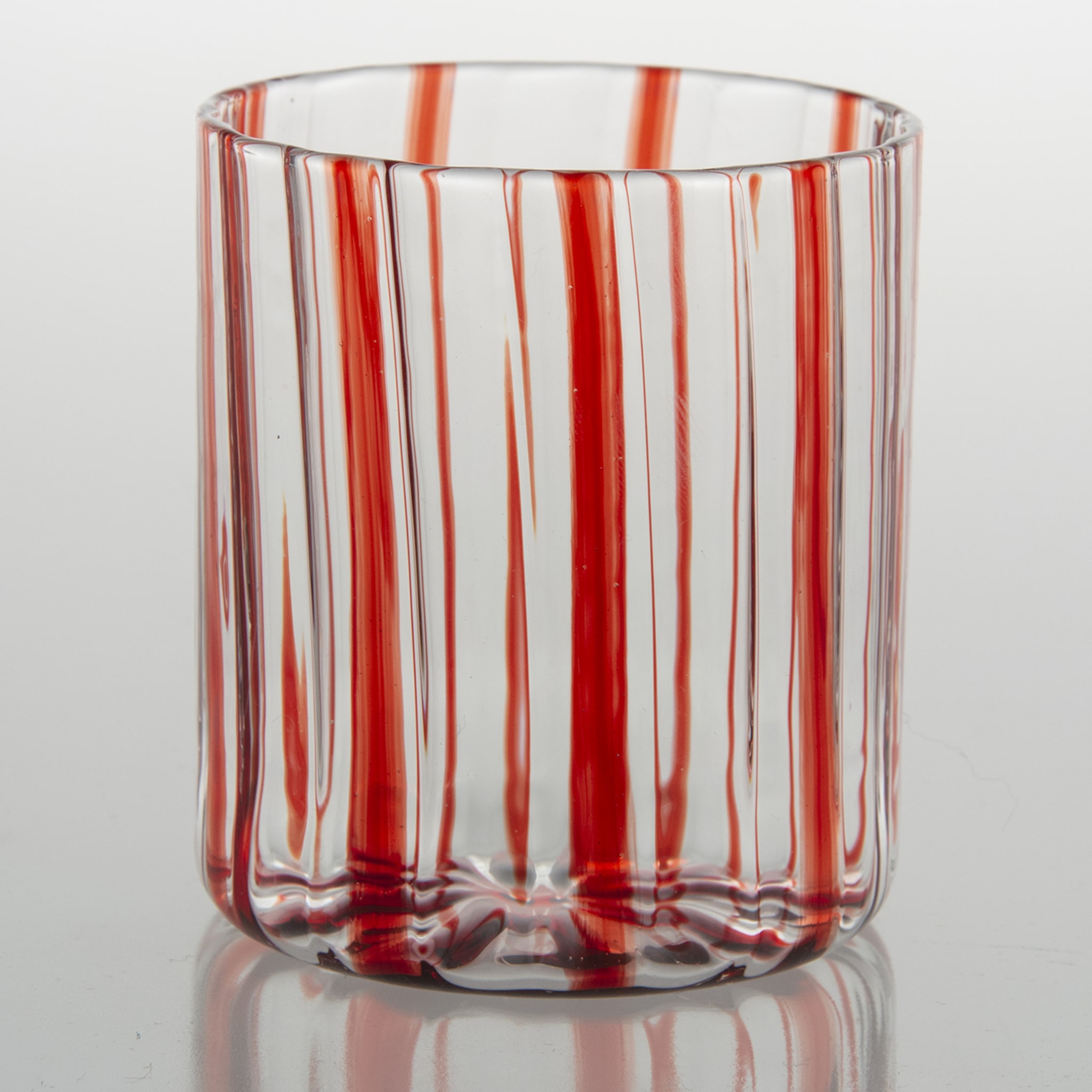 Red Stripes Glass - Alternative view 2