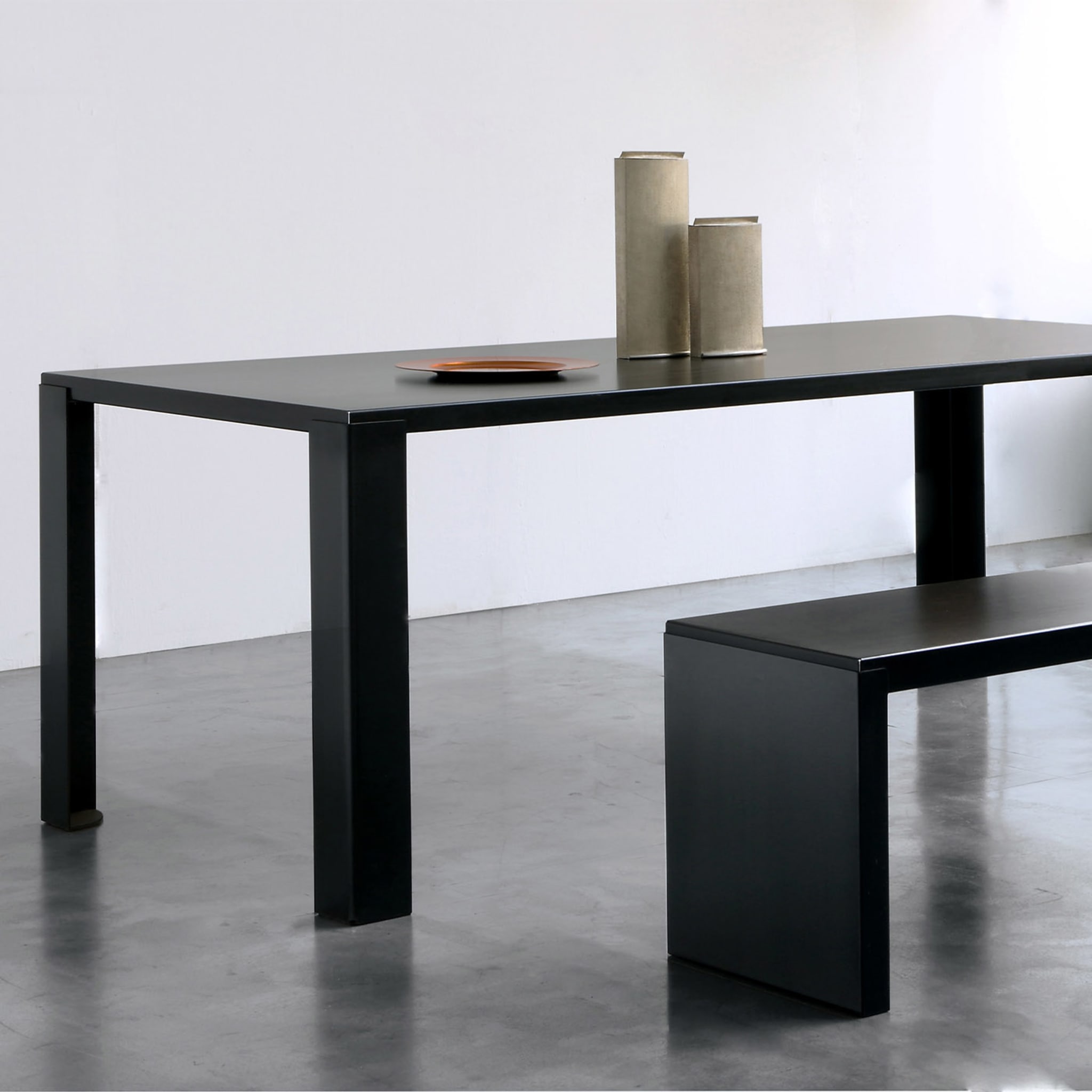 Big Irony Rectangular Black Table by Maurizio Peregalli  - Alternative view 1
