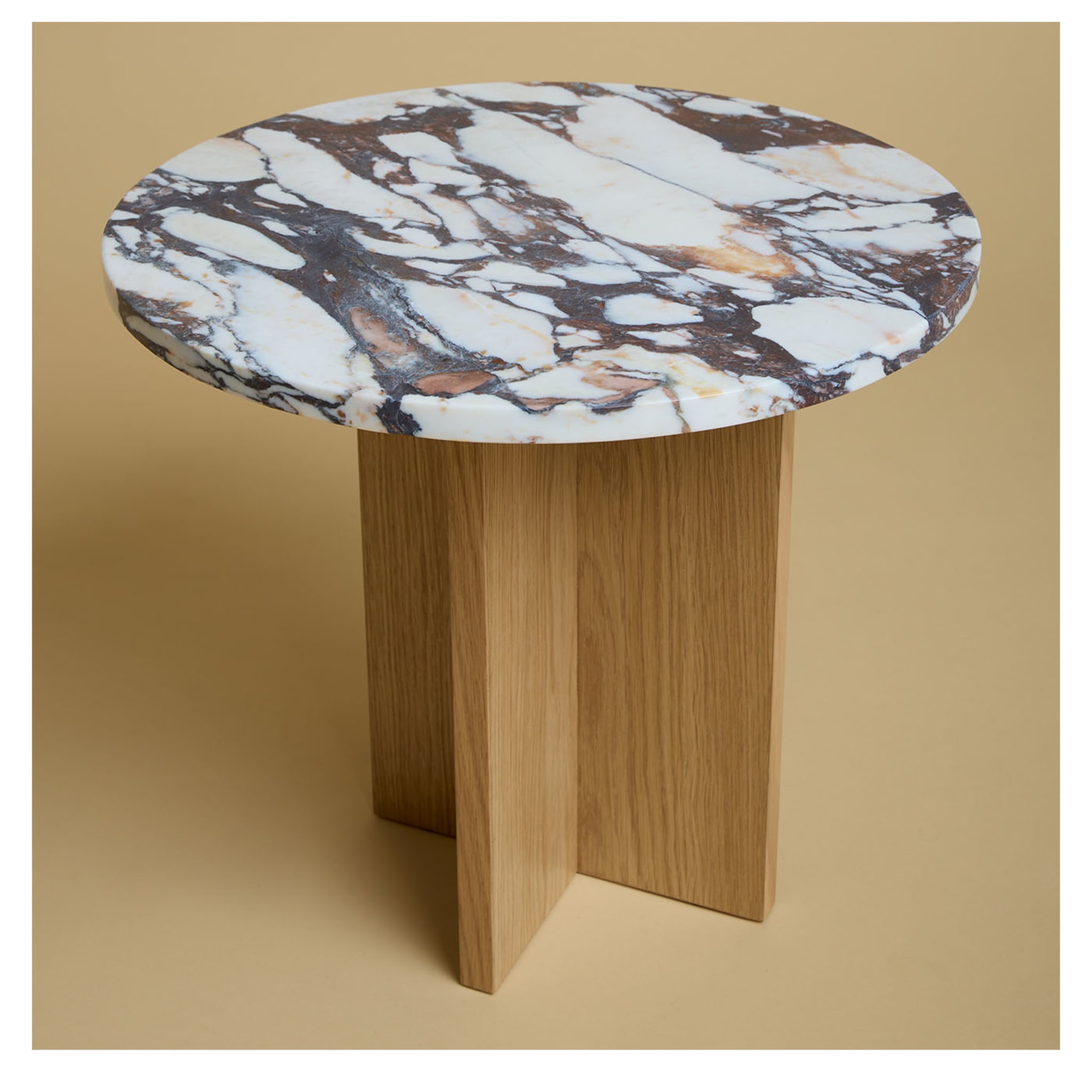 Sherman Calacatta and Durmast Side Table - Alternative view 1
