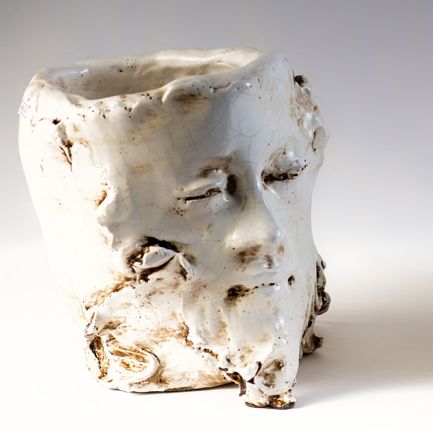 Orlando Anthropomorphic Beige Vase - Angelo Salemi
