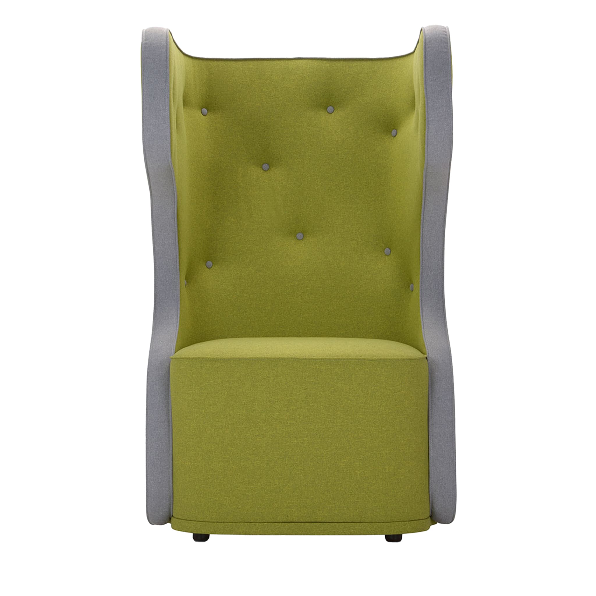 Wow Green & Gray Armchair by Simone Micheli - Main view