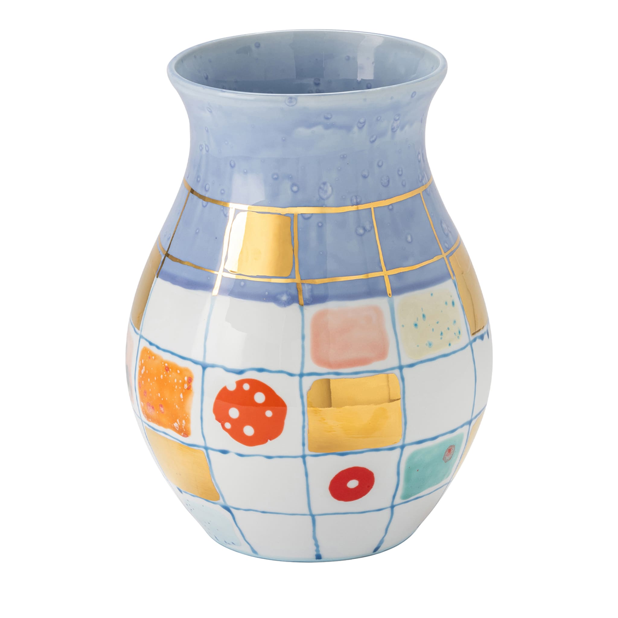 Calypso Blue Porcelain Vase - Main view