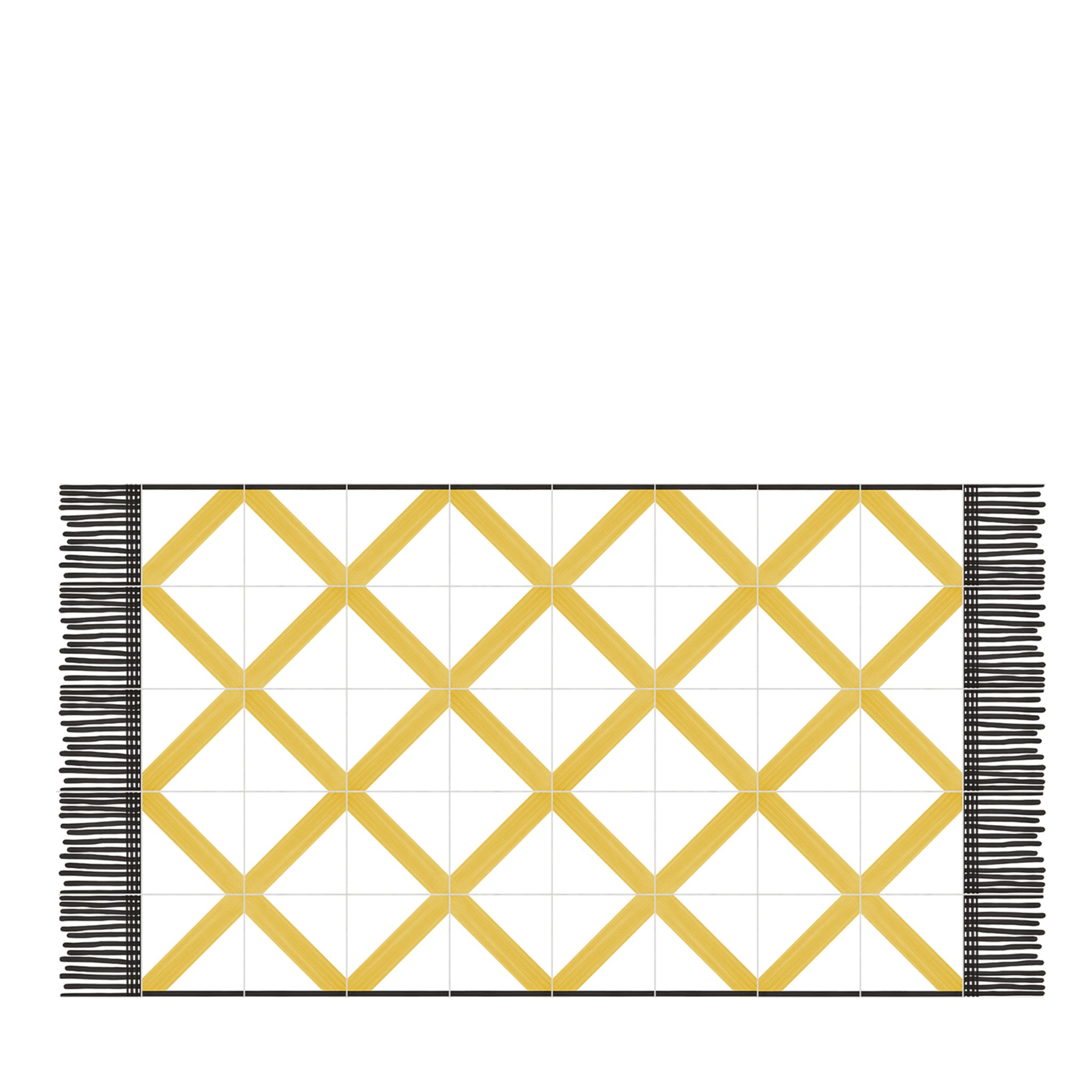 Carpet Yellow Fishnet Ceramic Composition by Giuliano Andrea dell’Uva 200 x 100 - Main view