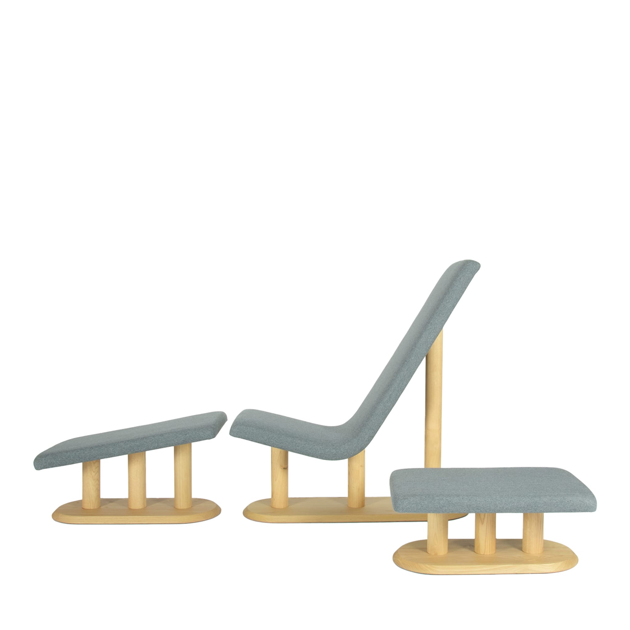 Segni A1 Set of 3 Benches Limited Edition by Lanzavecchia and Wai - Main view