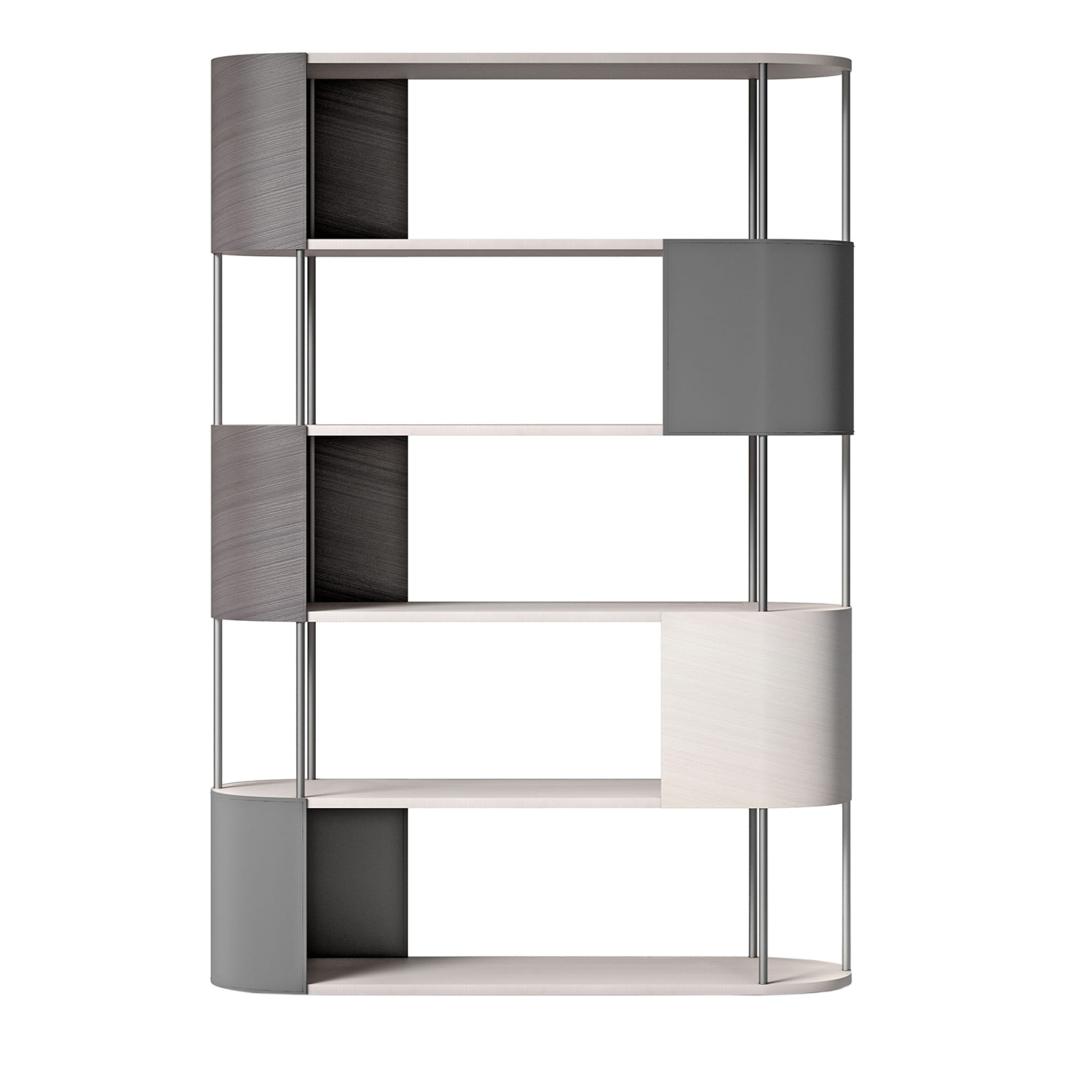 Gae Small Gray and White Modular Bookcase - Main view