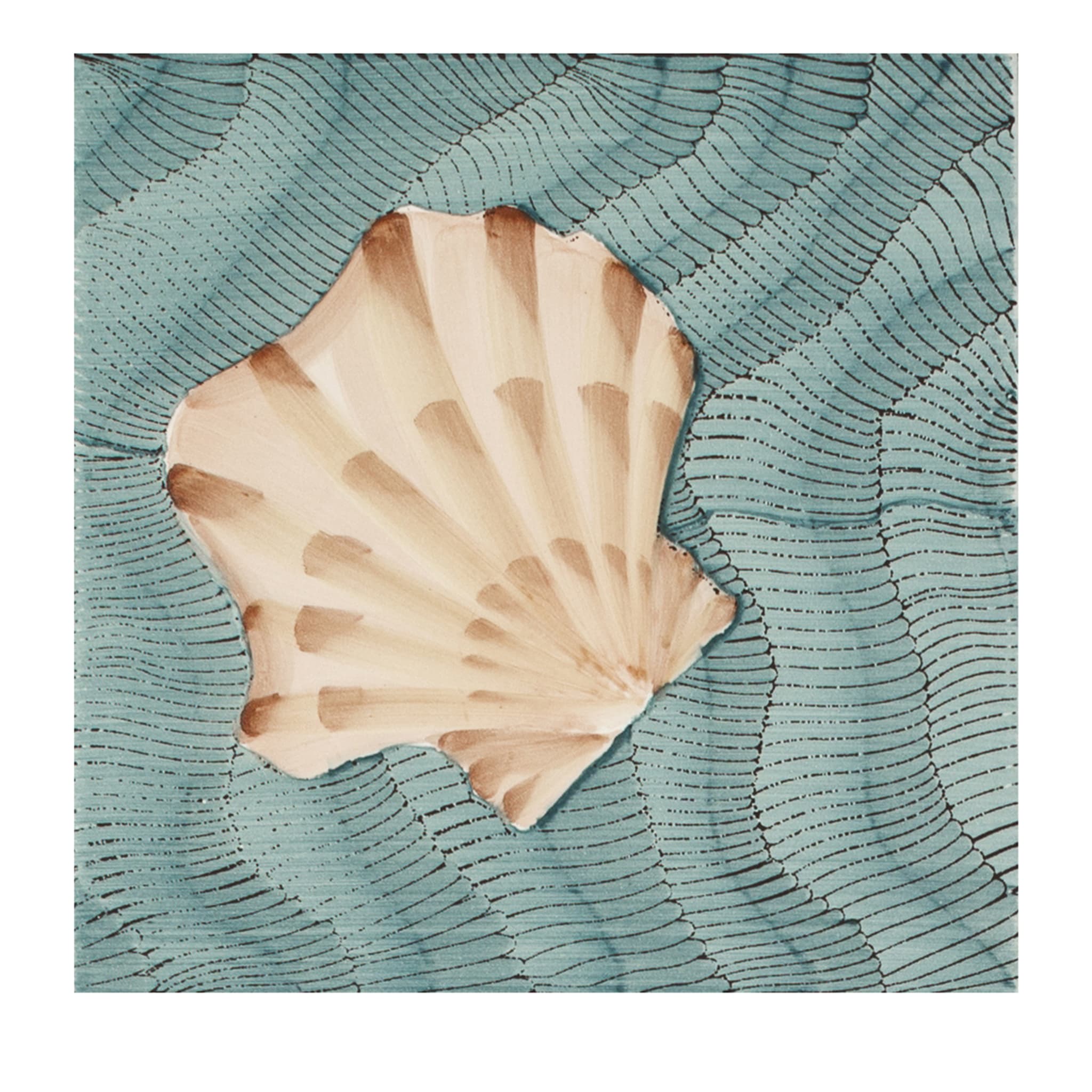 Set of 25 Thalassa Giada Shell #A Tiles - Main view