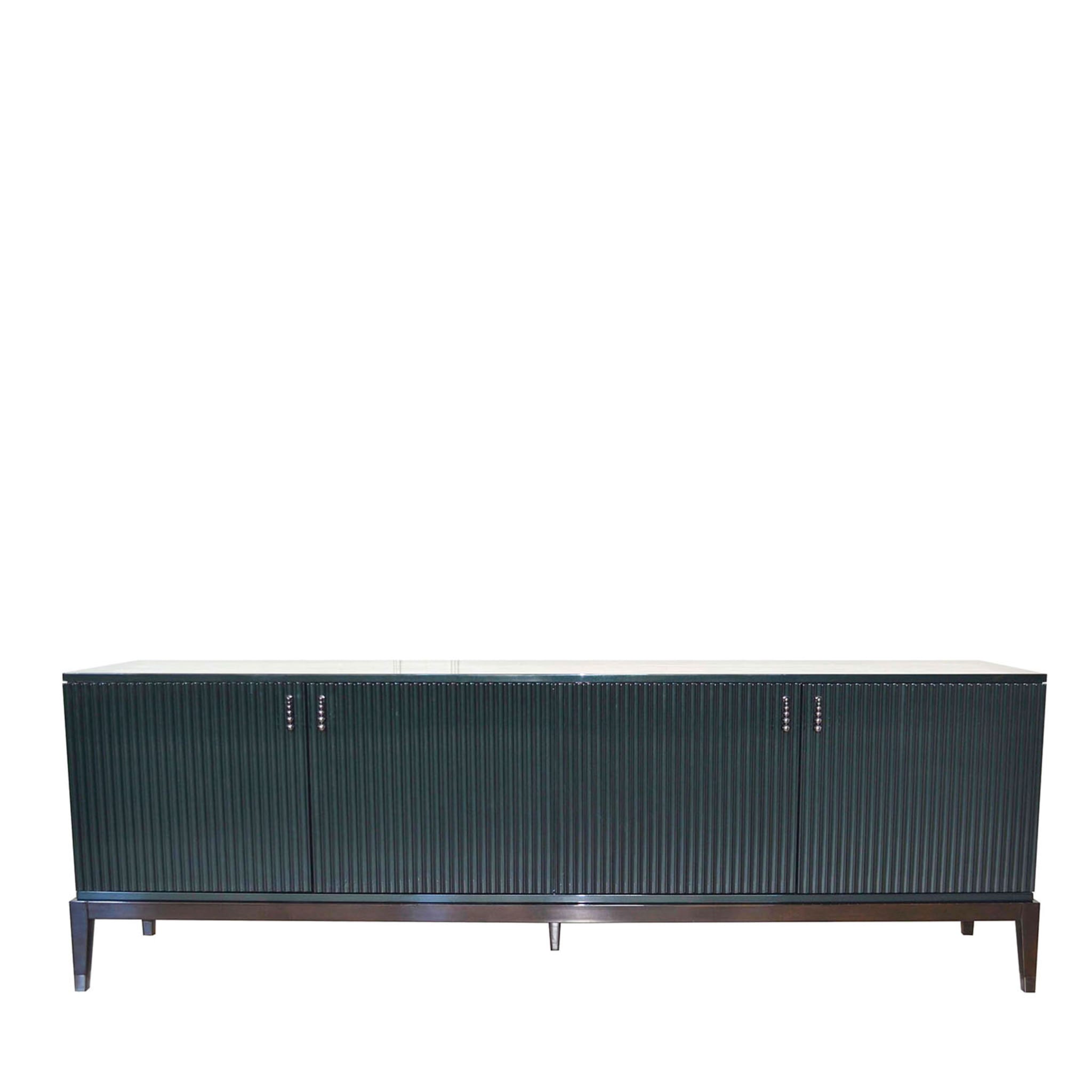 Italian Sideboard in Glossy Green Emerald Lacquered  - Main view