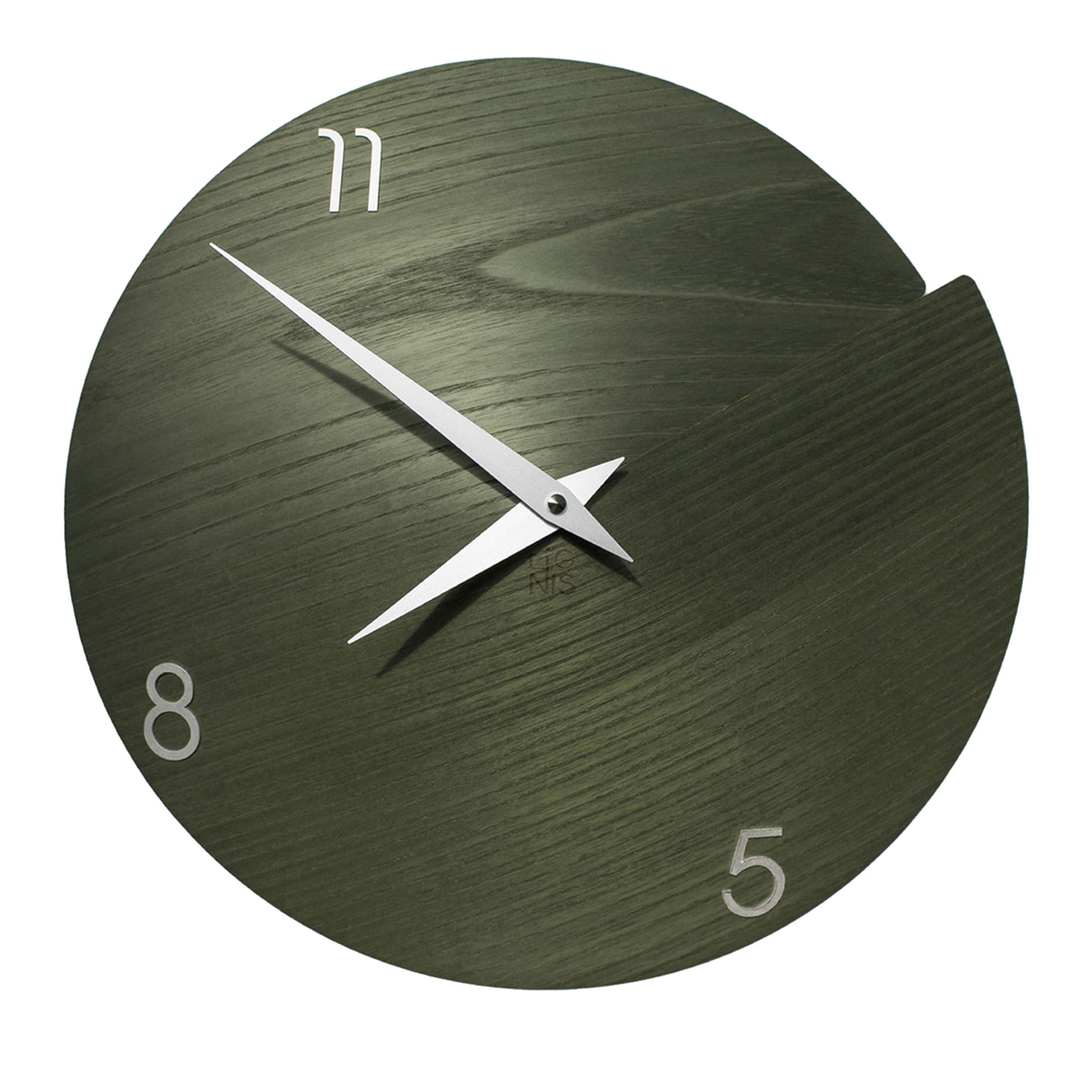 Horloge murale Vulcano Numbers Dark Green - Vue principale