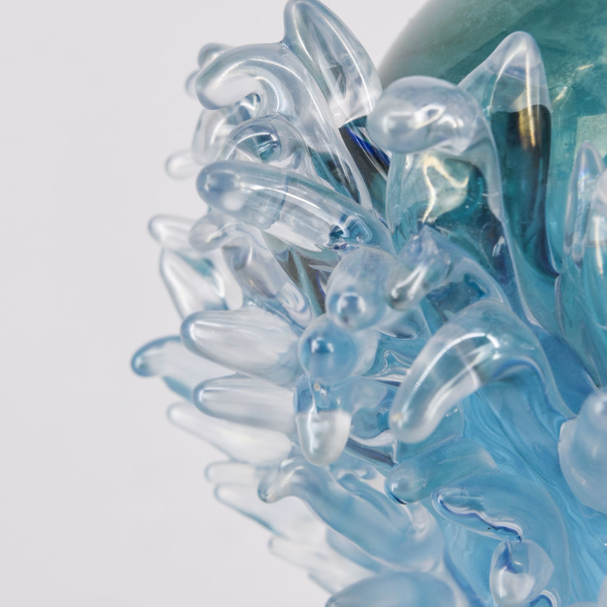 Plume Blau &amp; Transparent Vase - Alternative Ansicht 4