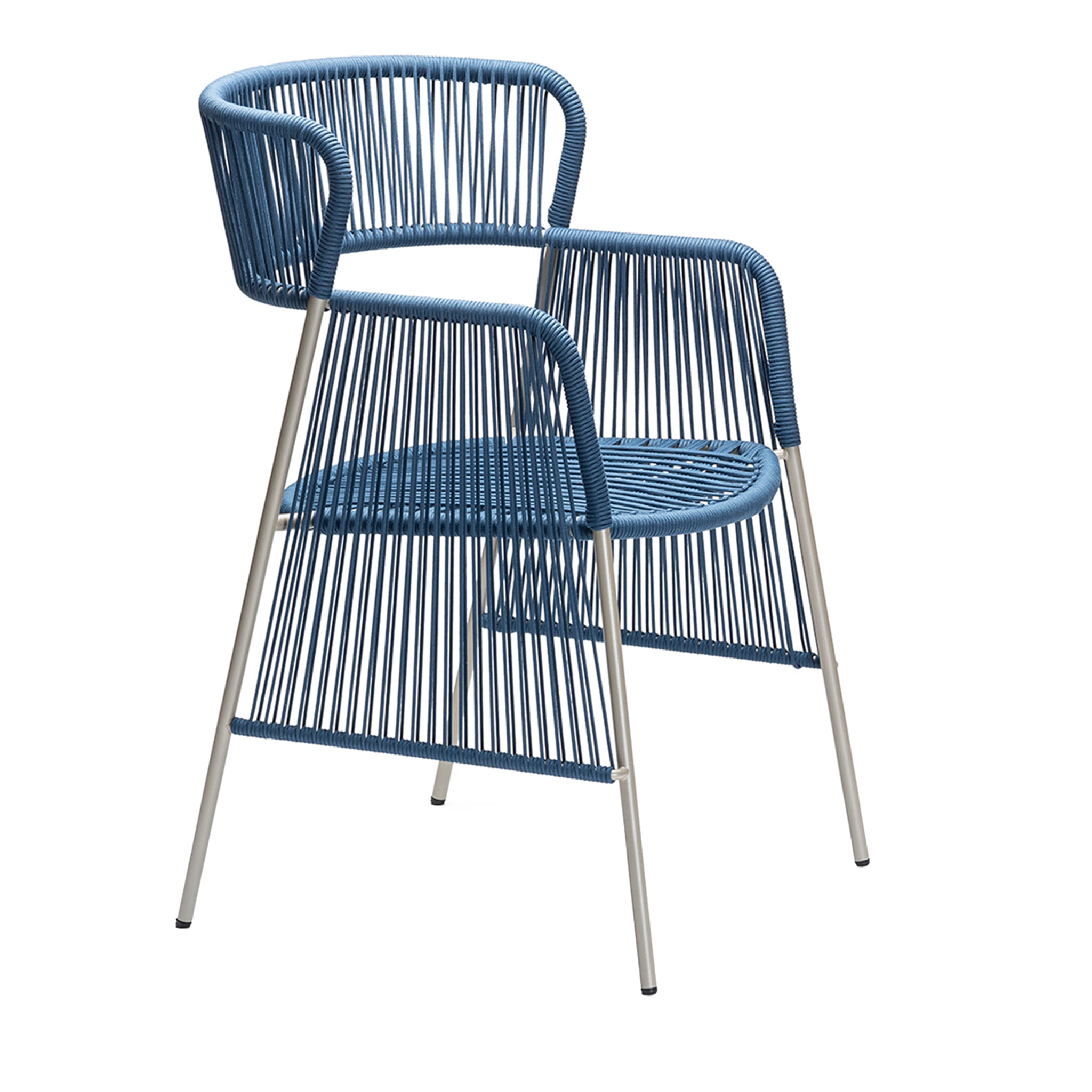 Altana SP Blauer Stuhl von Antonio De Marco - Hauptansicht
