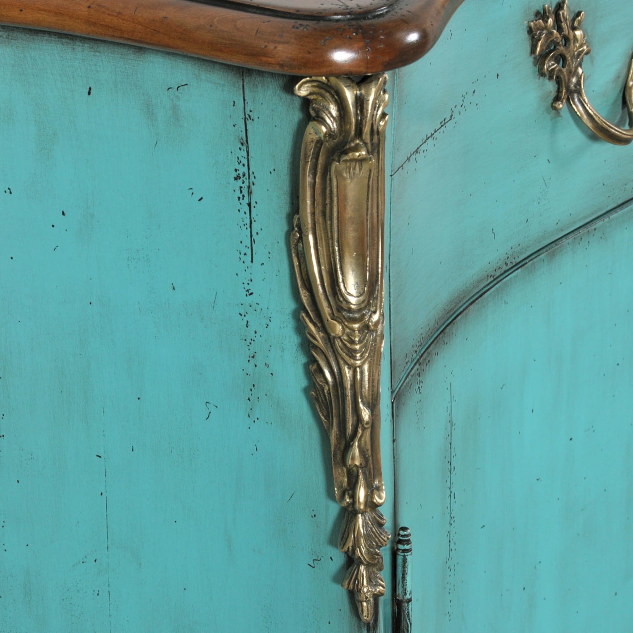 Venezia '700 Luigi XV Venetian-Style Turquoise Sideboard - Alternative view 4