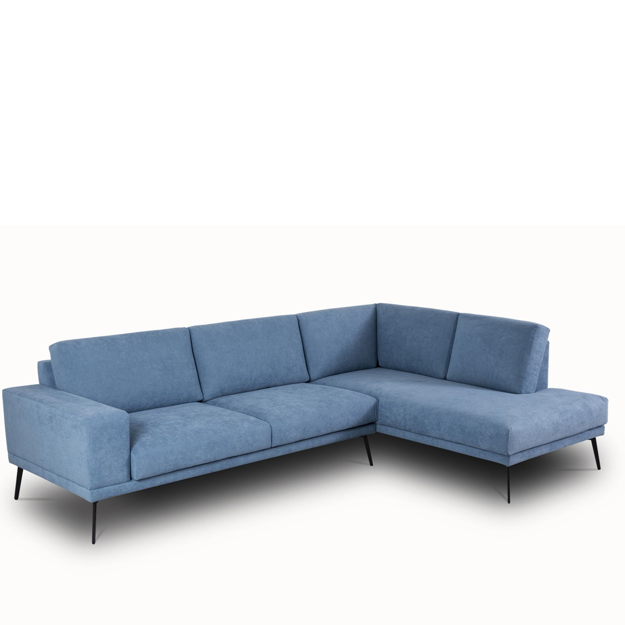 Dallas L-Shaped Azure Sofa - Alternative view 1