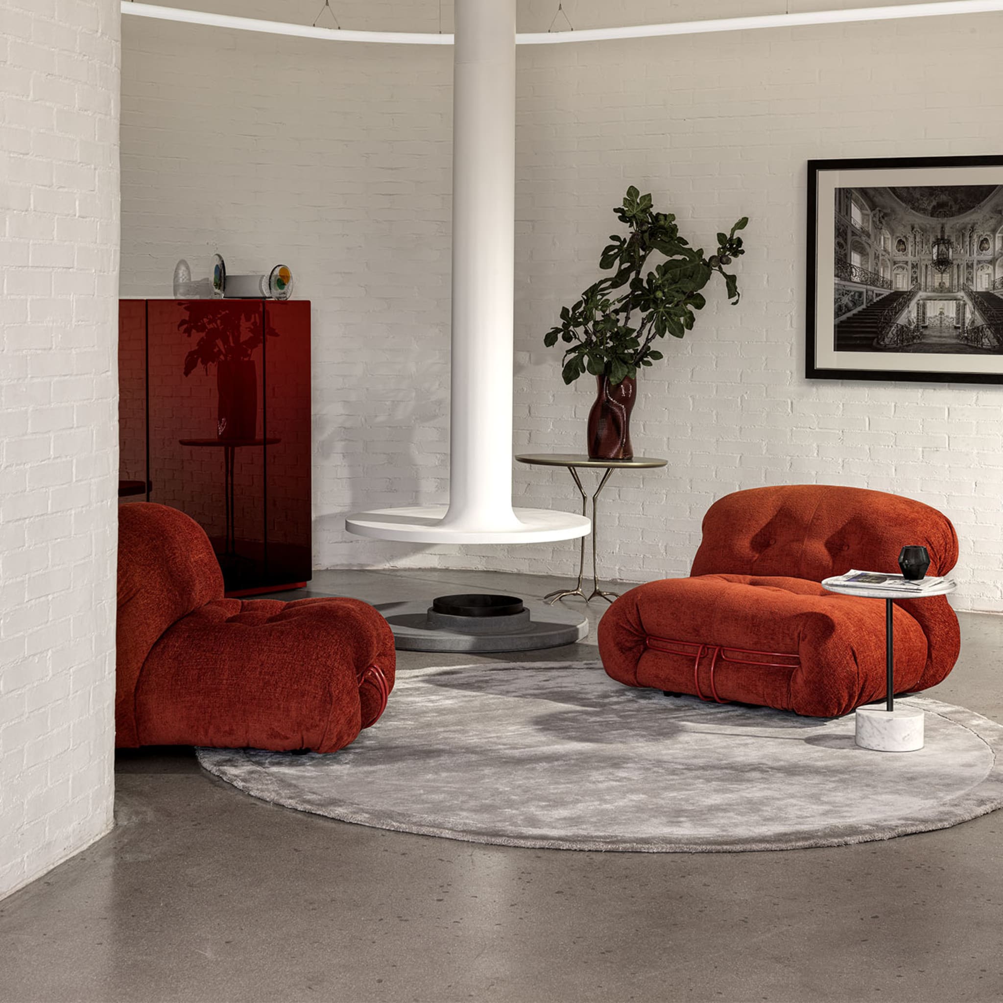 Fauteuil Soriana Orange par Afra &amp; Tobia Scarpa - Vue alternative 2