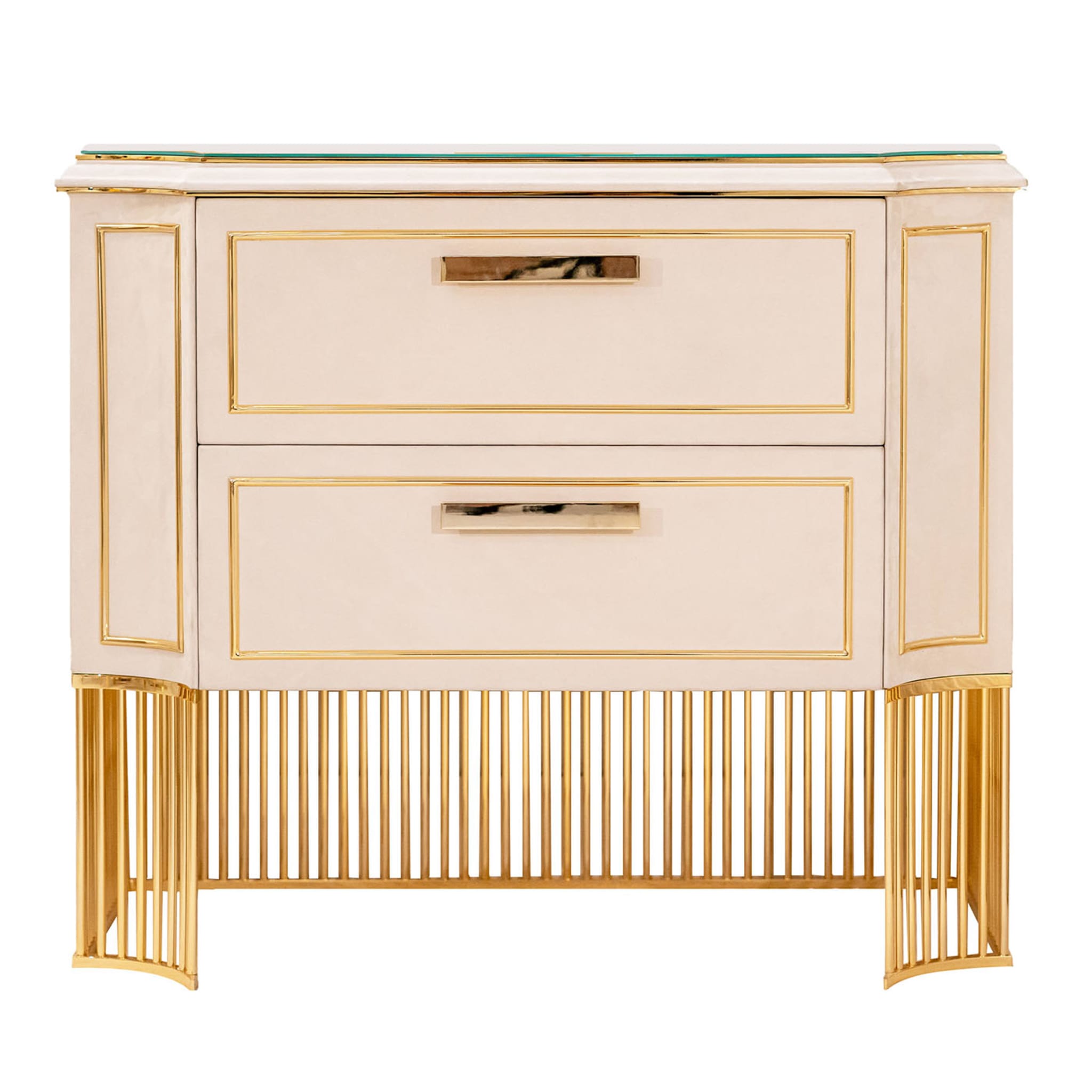 Gold deals brass nightstand