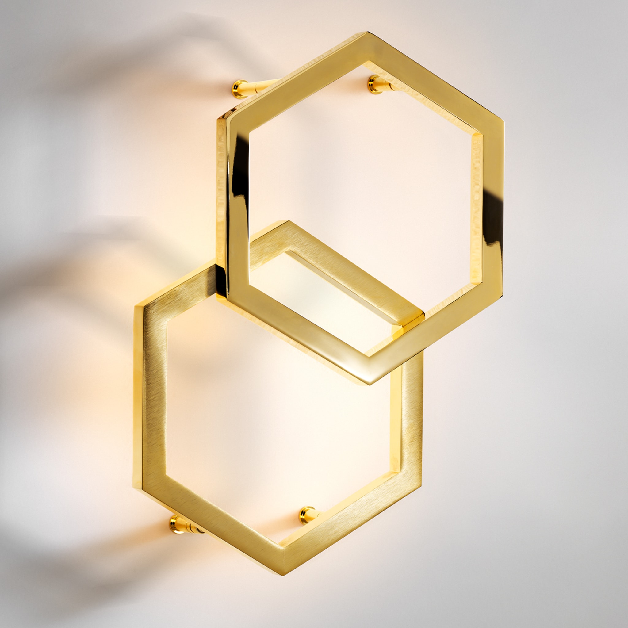 Hexagon Golden Sconce #2 - Alternative view 1