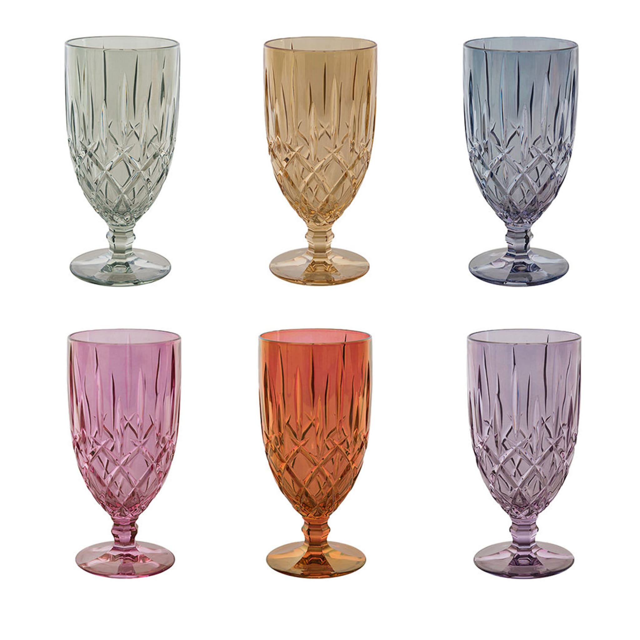 Nobile Set of 6 Water Glasses with Stem - Main view