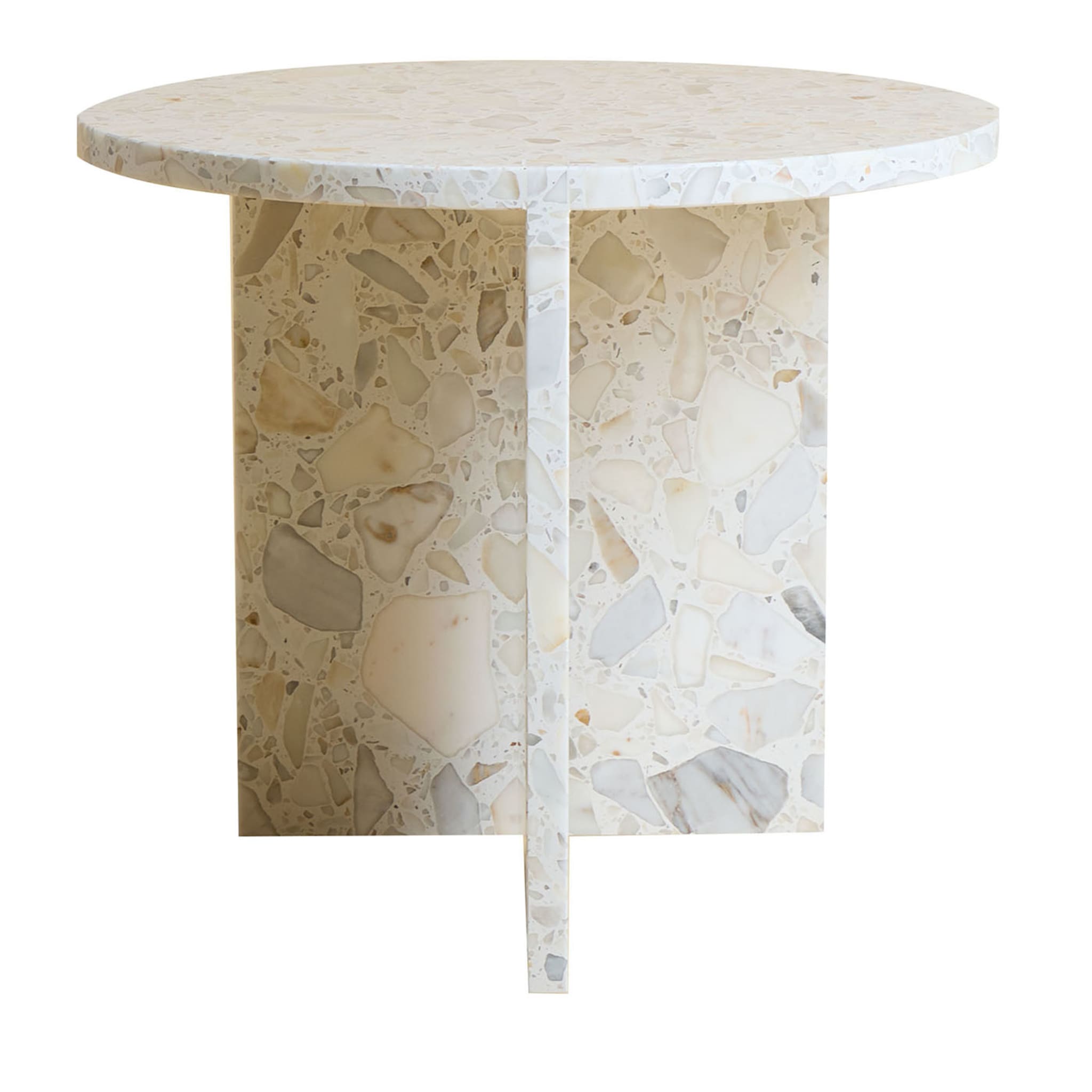 Table d'appoint Kyushu Terrazzo Carrara - Vue principale
