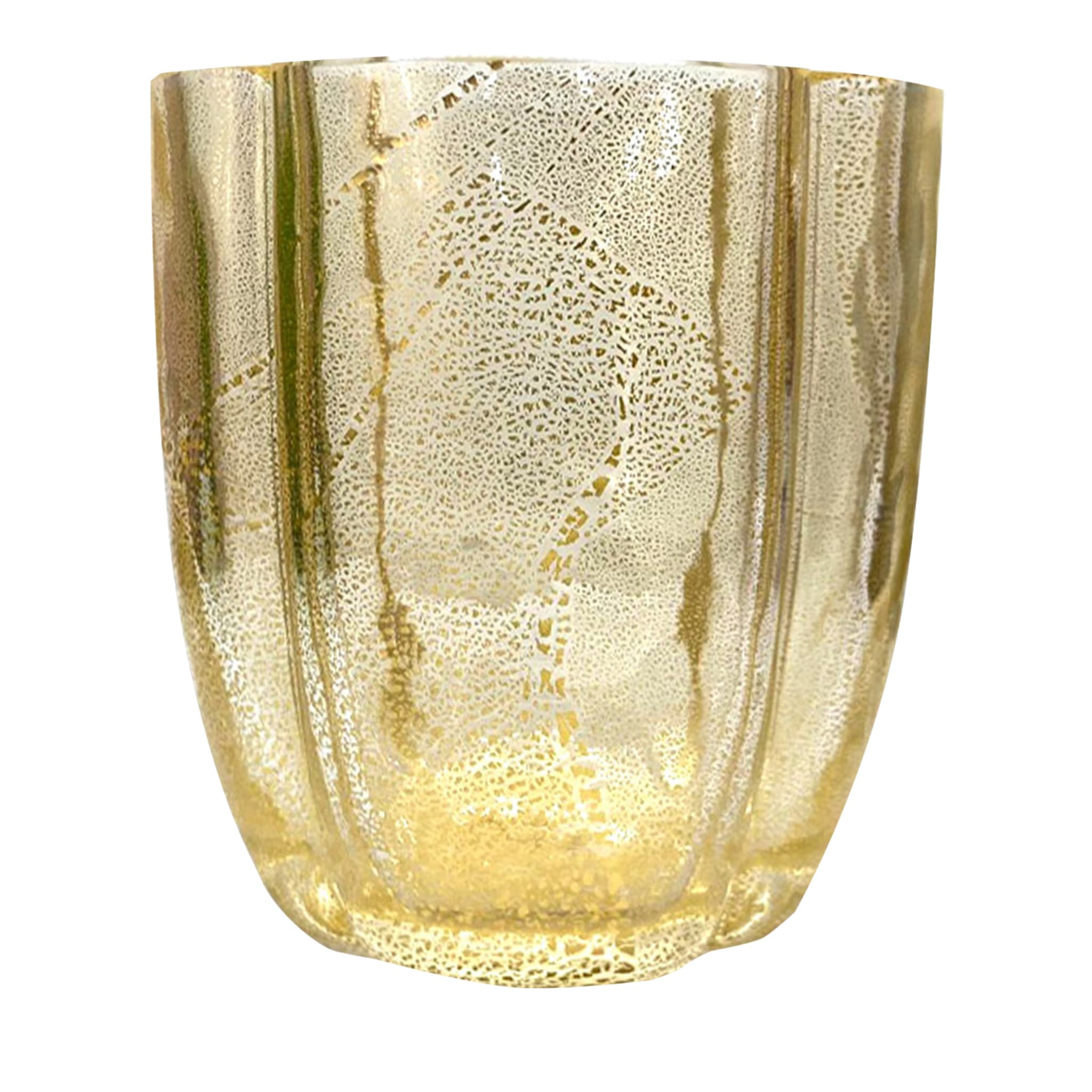 Bicchiere Petalo in vetro di Murano oro Casarialto