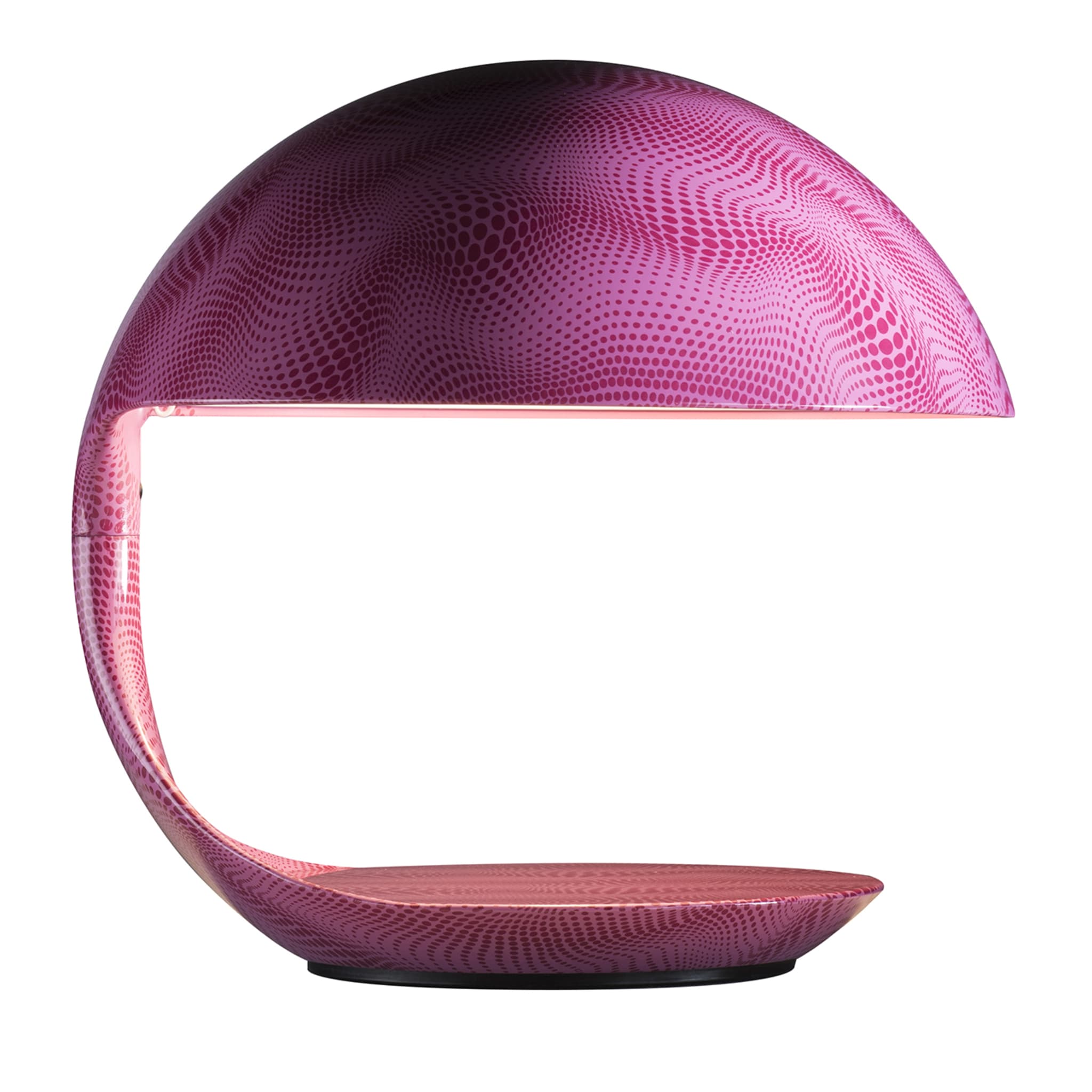 Cobra Texture Dotted Pink Table Lamp by Karim Rashid - Main view