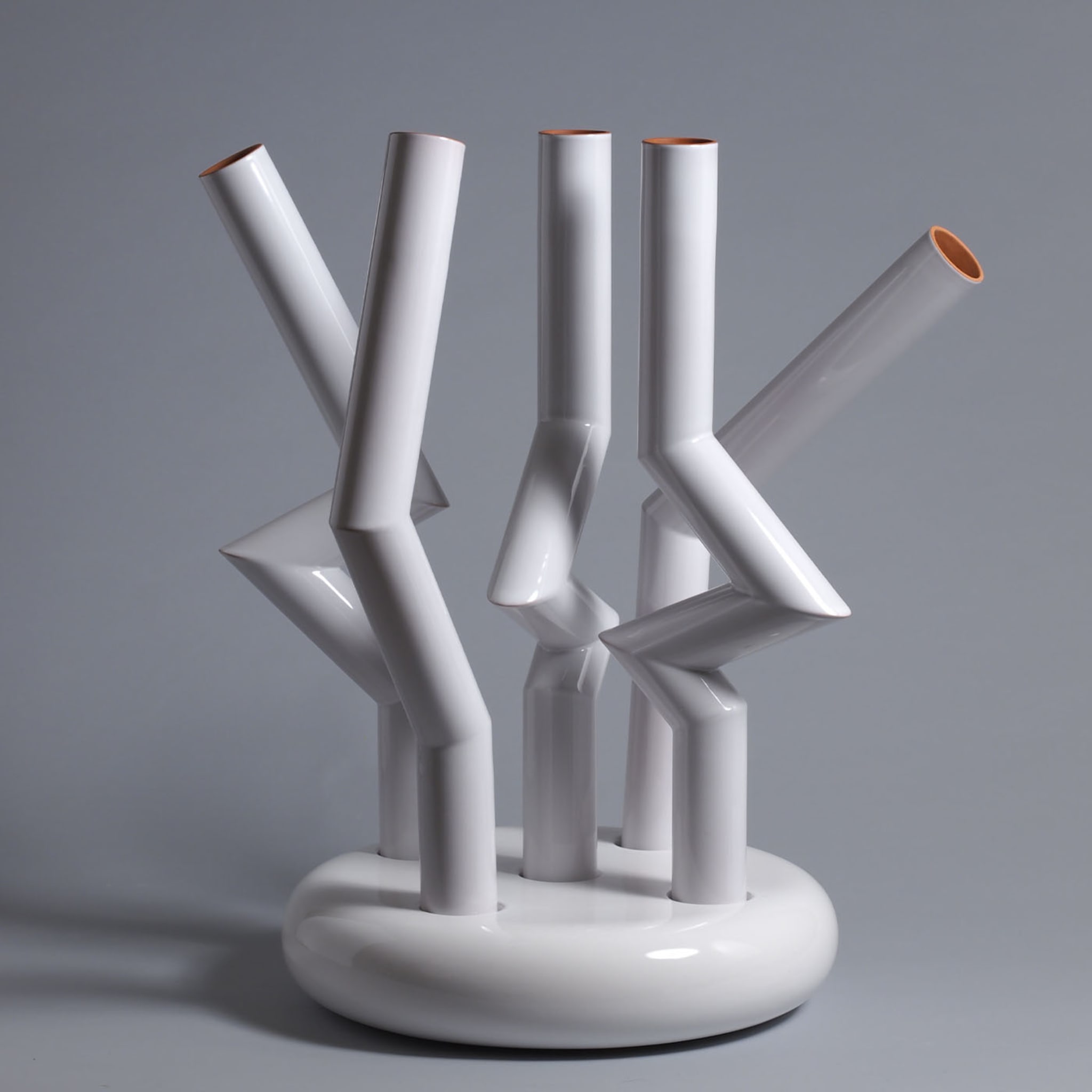Periferie - 2021 White Vase by Ennio Nonni - Alternative view 2