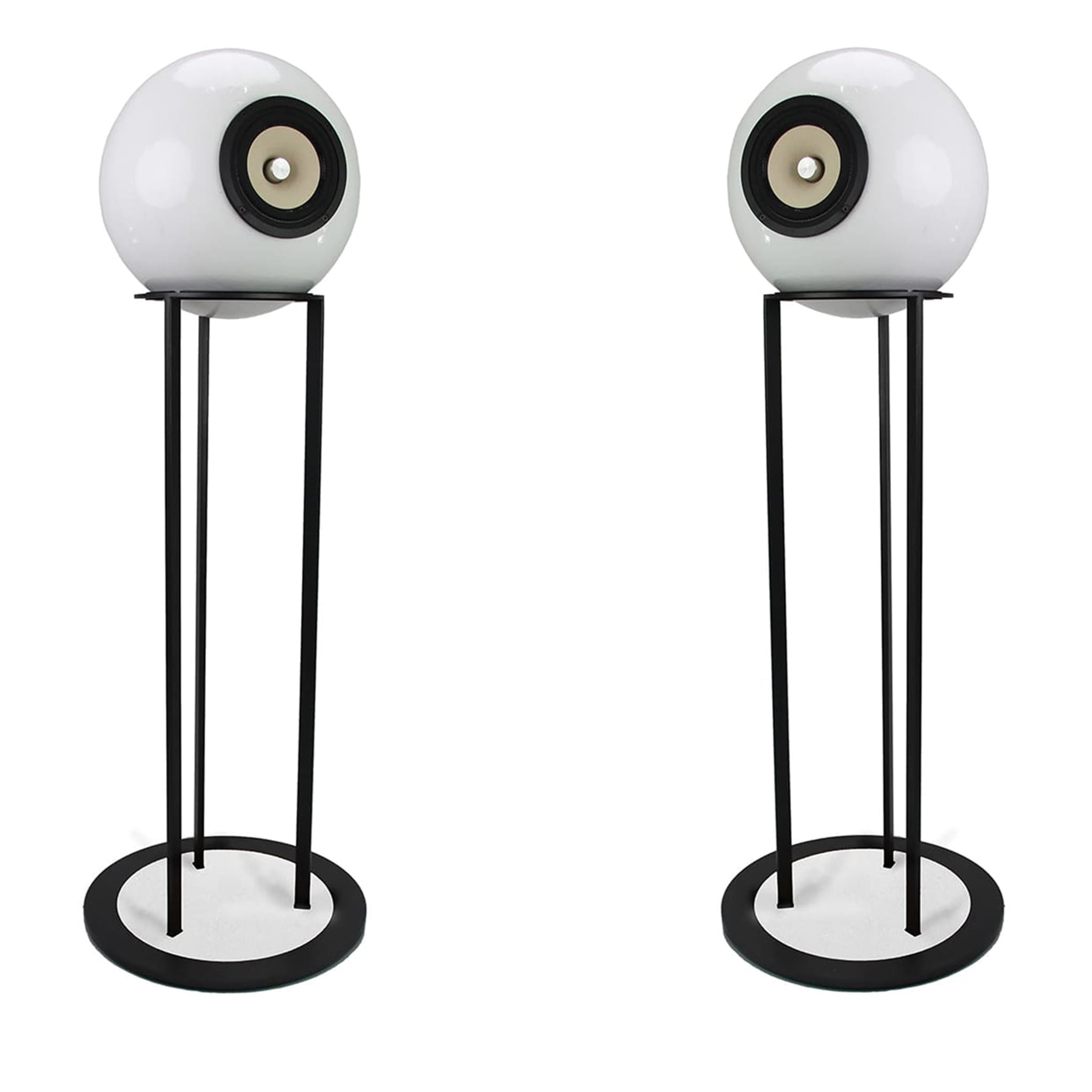 SET OF 2 white HIGH TALETIA speakers - Main view