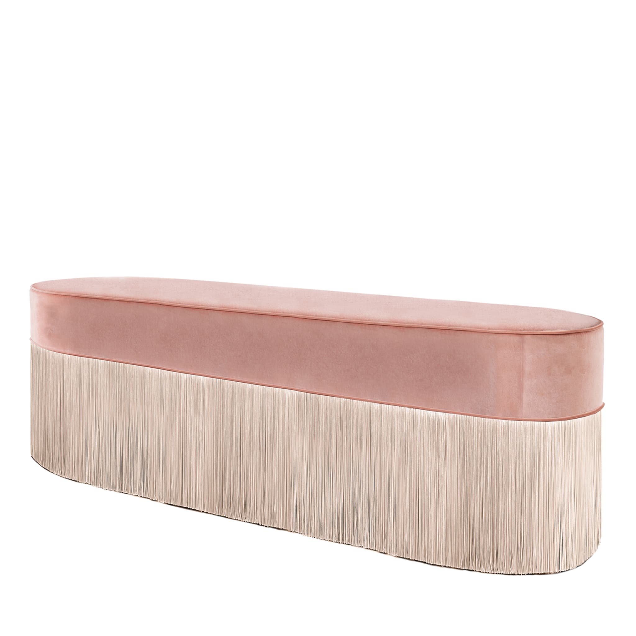 Fringed Pink Two-Toned Bench - Alternative view 2