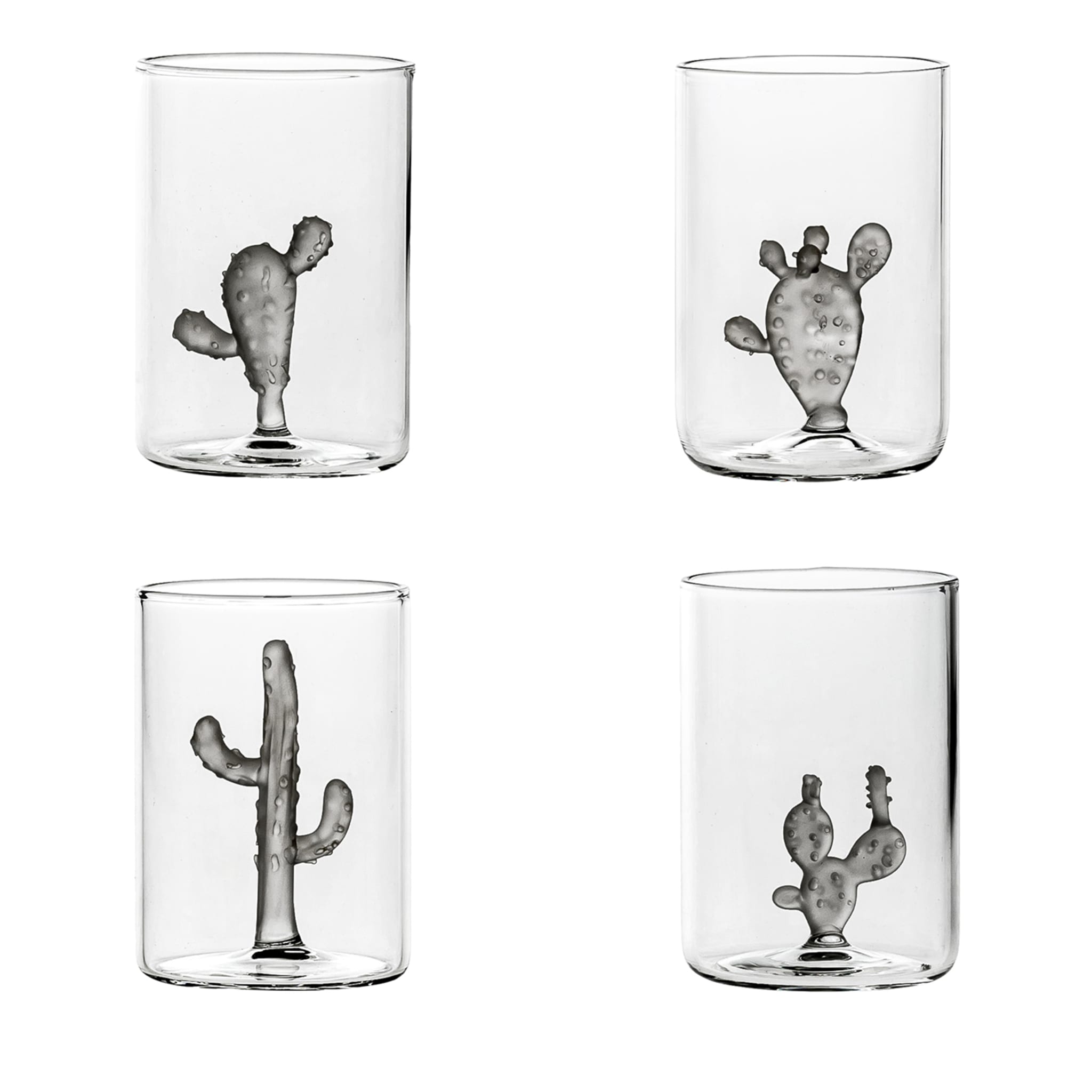 Set of 4 Cactus Glasses - Main view