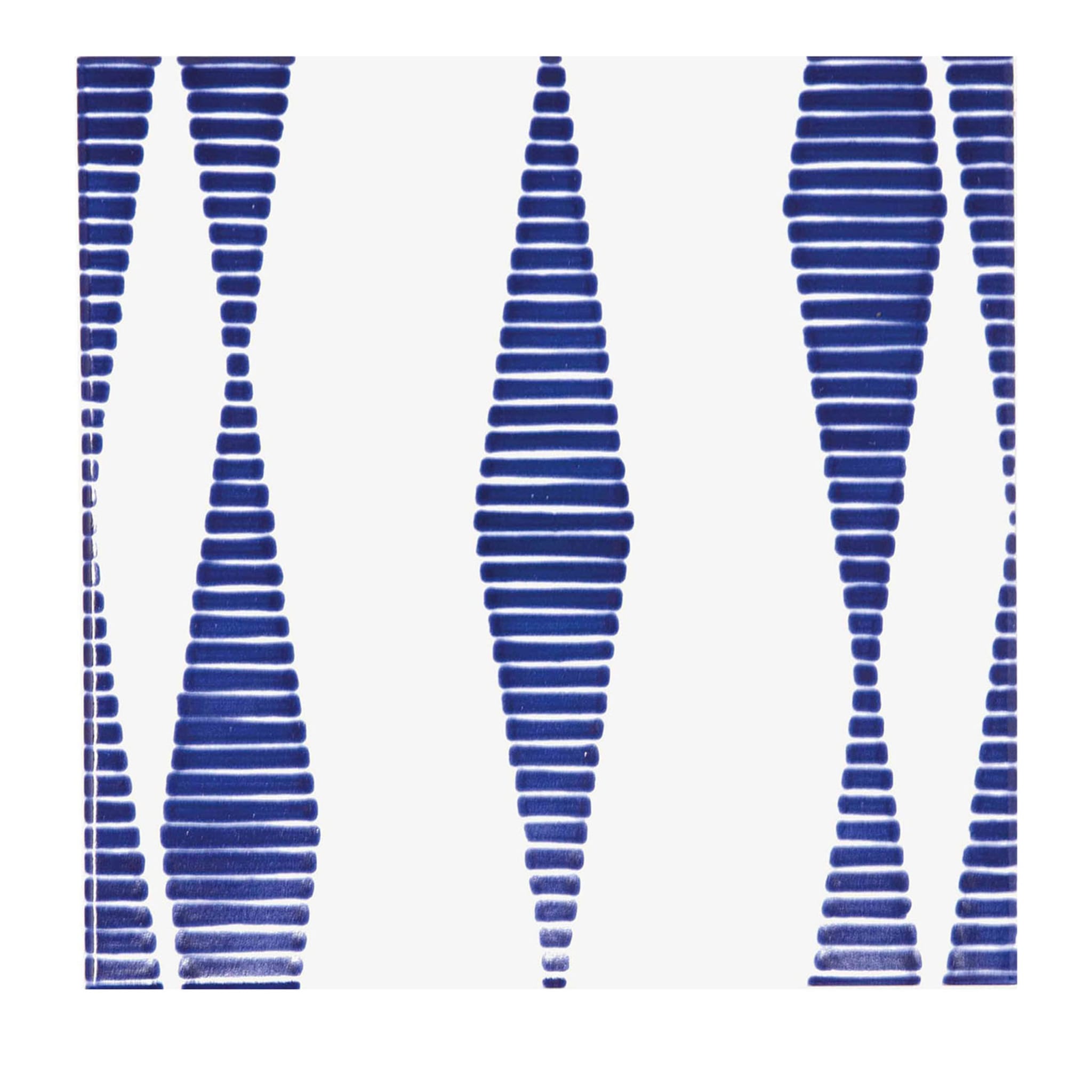 Satz mit 25 blauen Bauhausfliesen Typ 16 - Hauptansicht