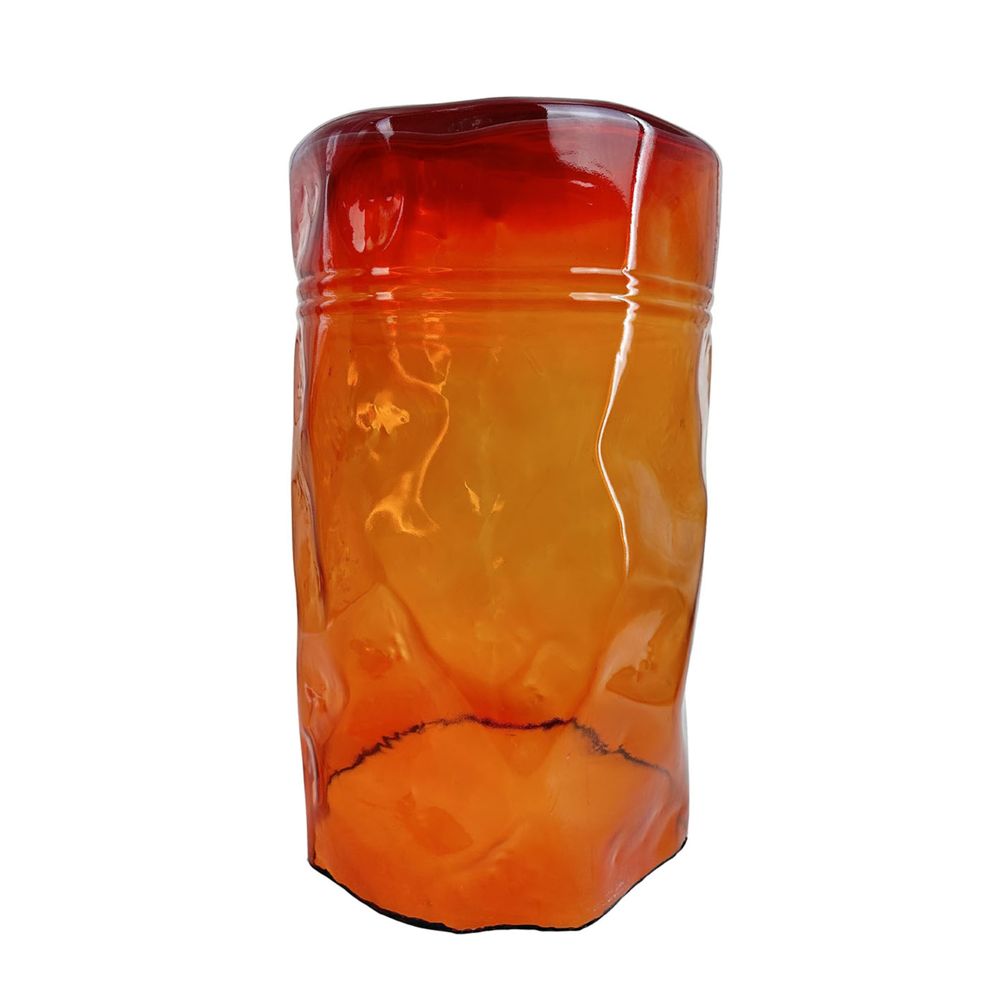 Taburete de cristal naranja Gio - Vista principal
