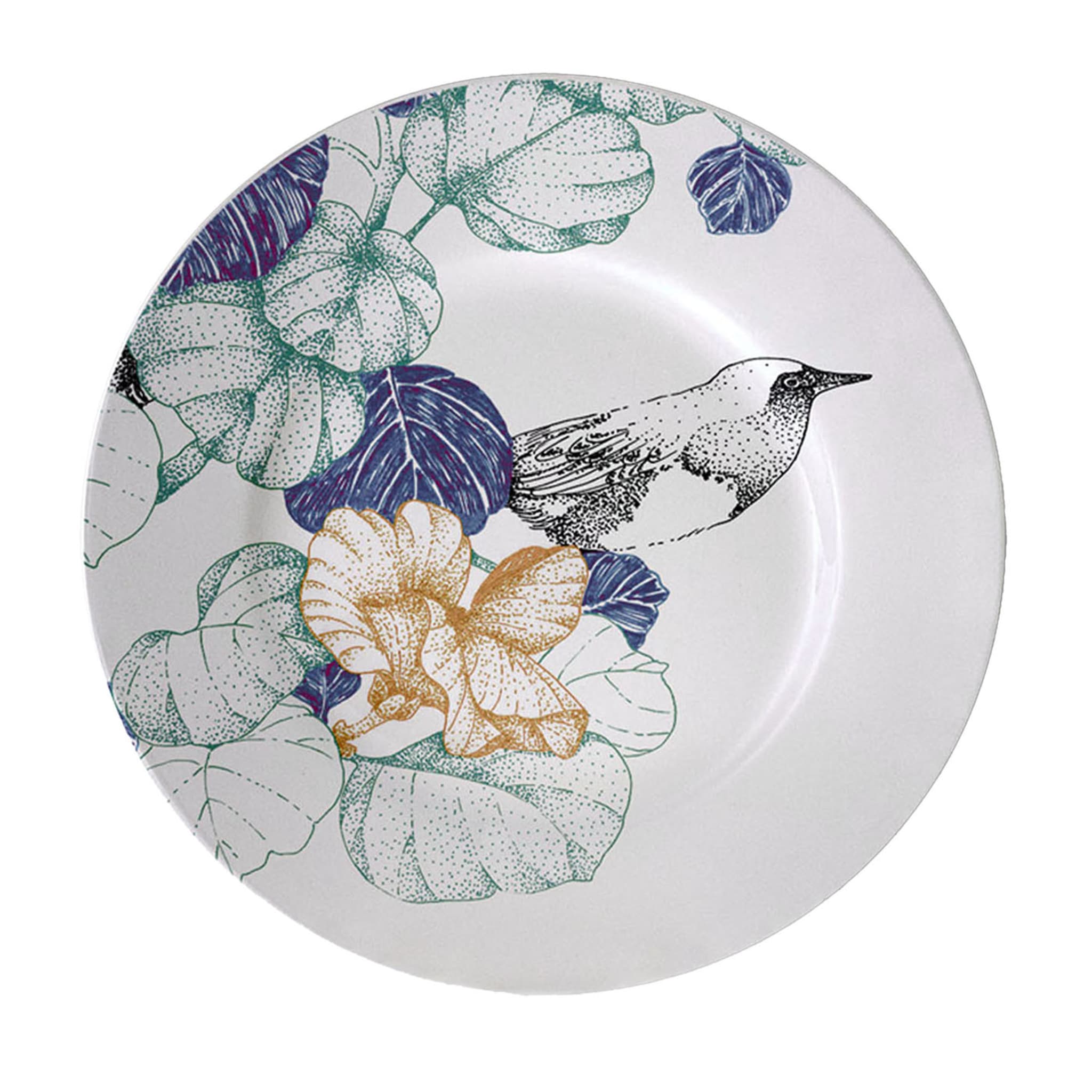 Bird Song Set of 2 Polychrome Bread Plates #1 - Main view