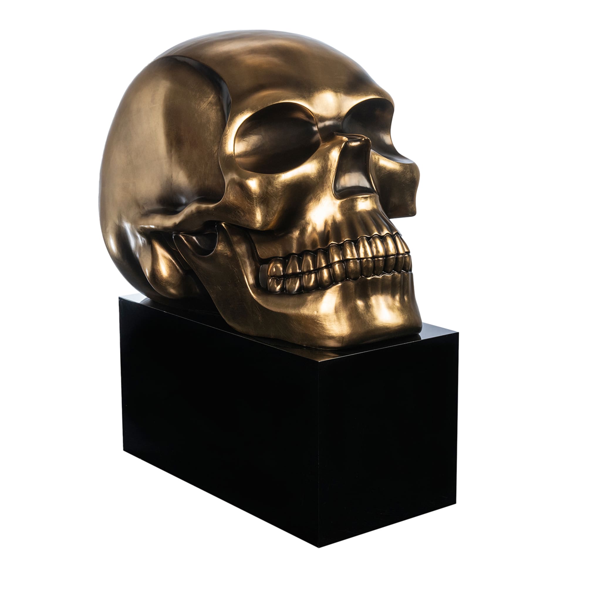 Golden Skull Sculpture - Main view