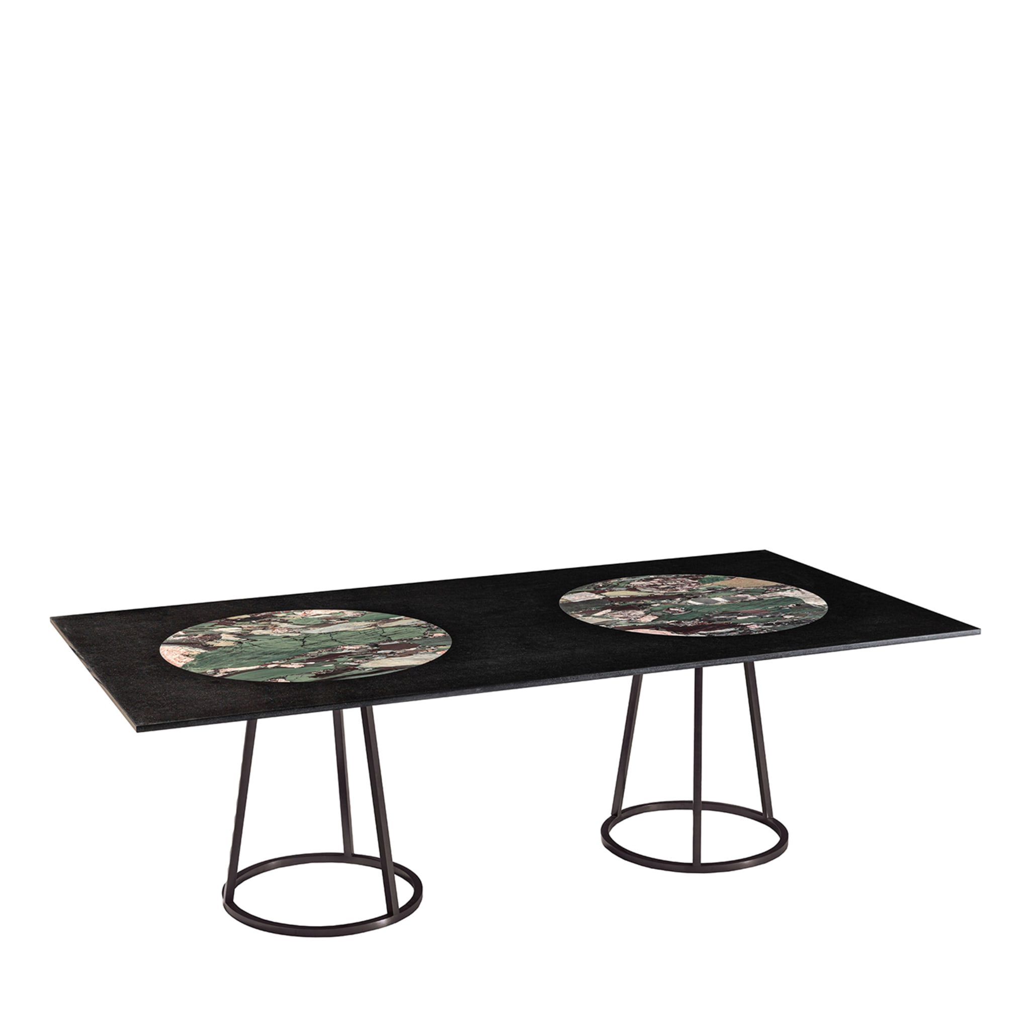 Pantheon Rectangular Black Table by Maarten De Ceulaer - Main view