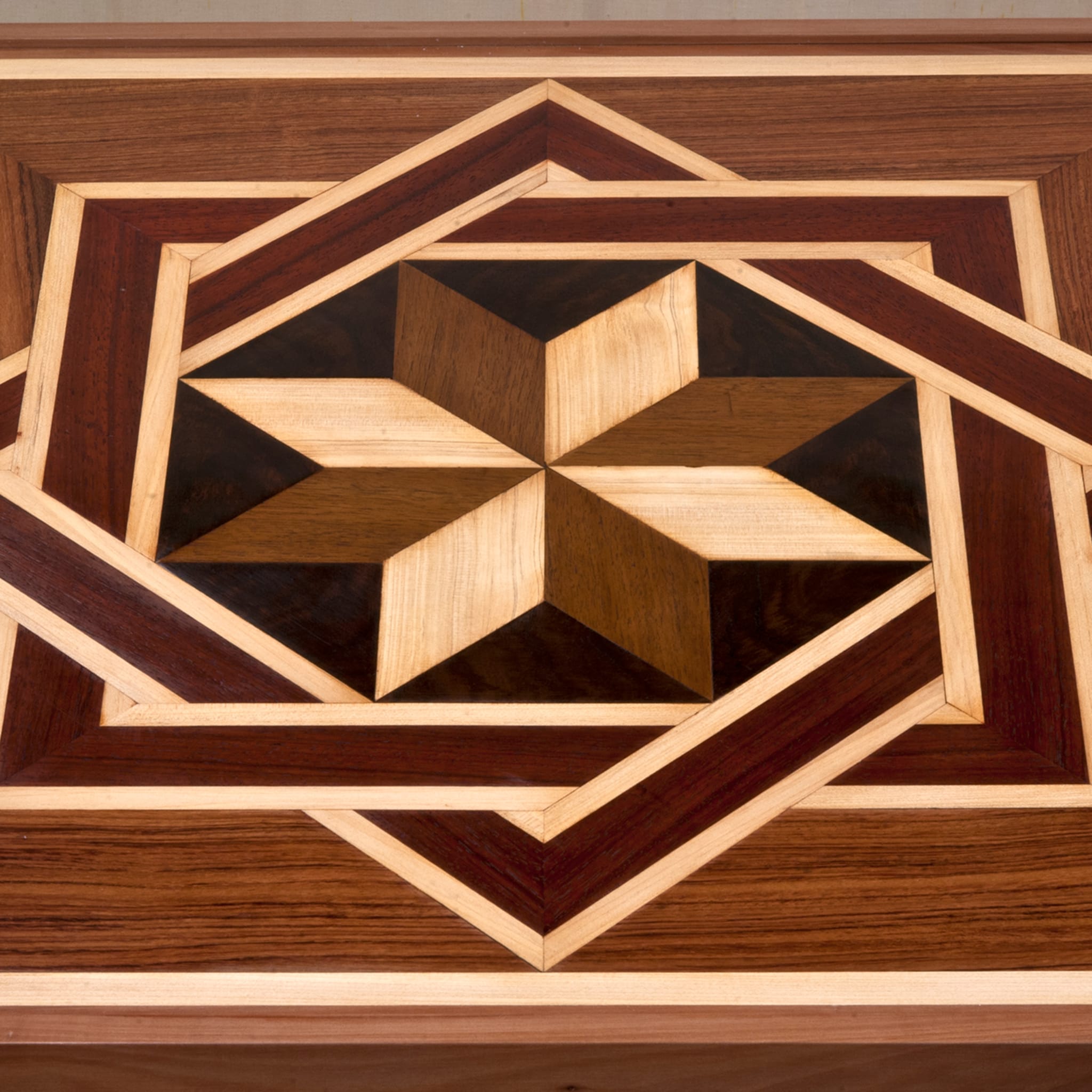 Renaissance-Style Marquetry Wheeled Coffee Table #2 - Alternative view 1