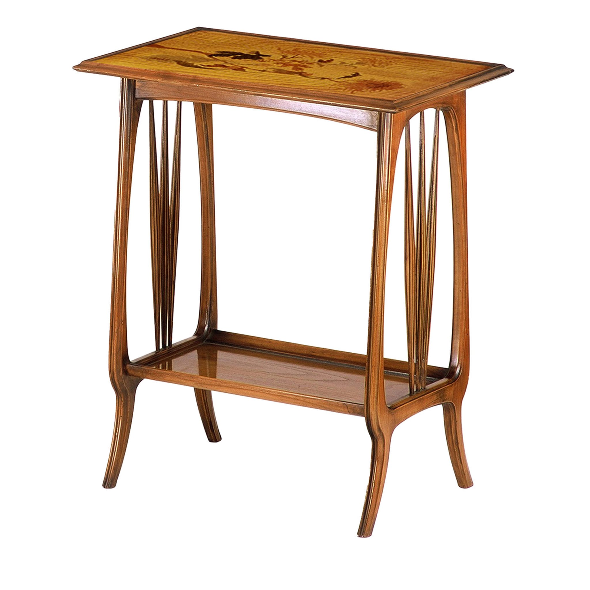 Table d'appoint rectangulaire de style Art nouveau français par Emile Gallè - Vue principale