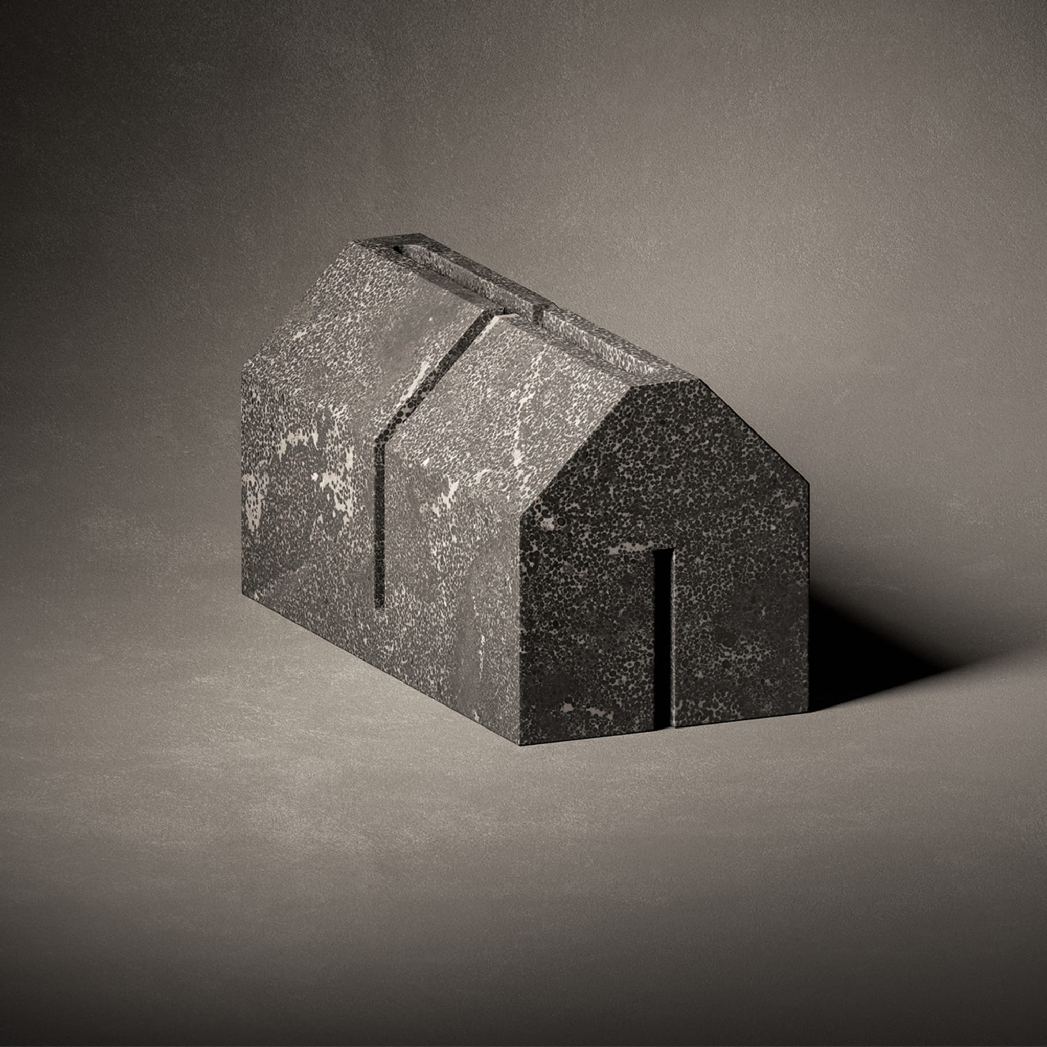 Le village - Maison de pierre Sculpture en pierre d'Avola par John Pawson - Vue alternative 1