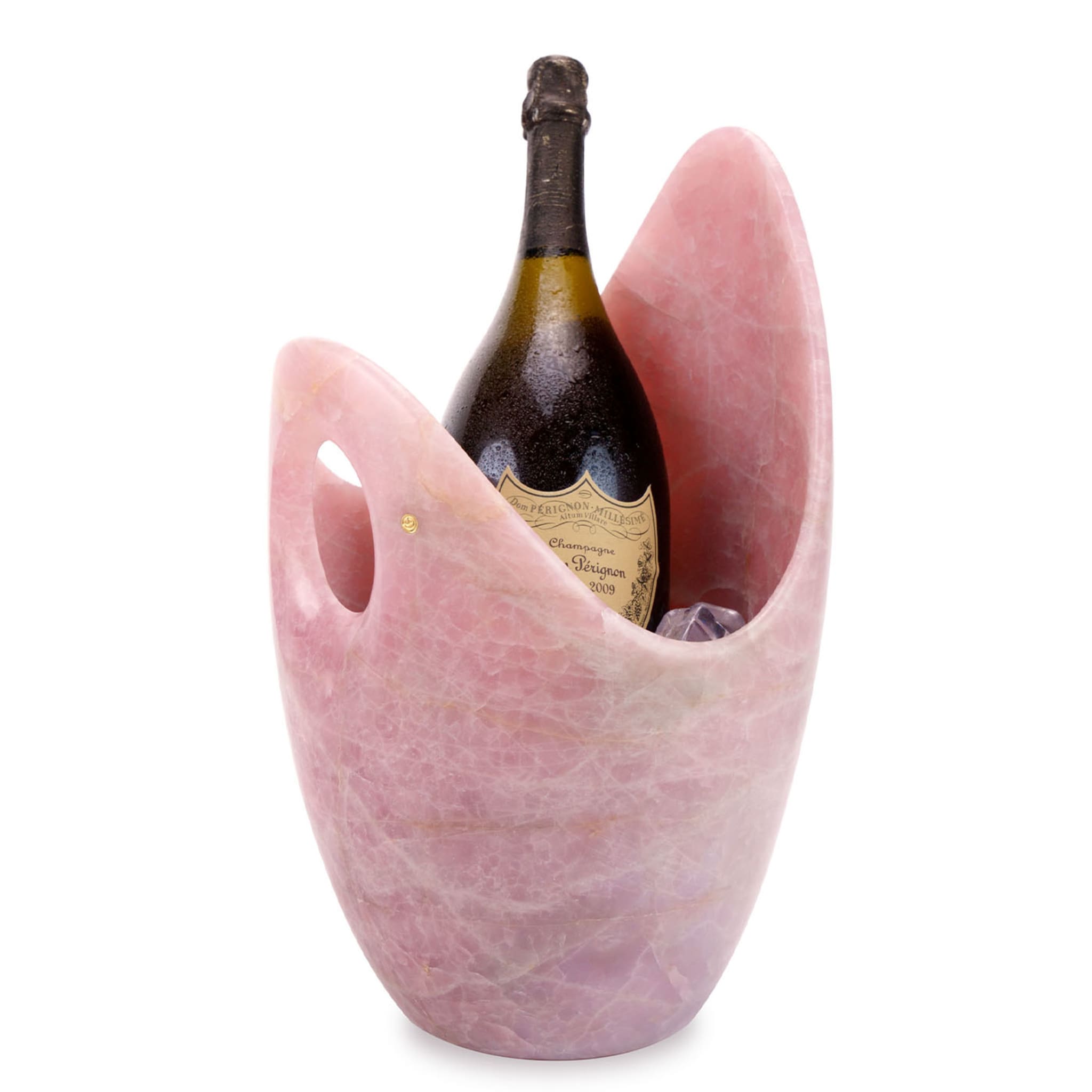 Seau à champagne en quartz rose - Vue alternative 3