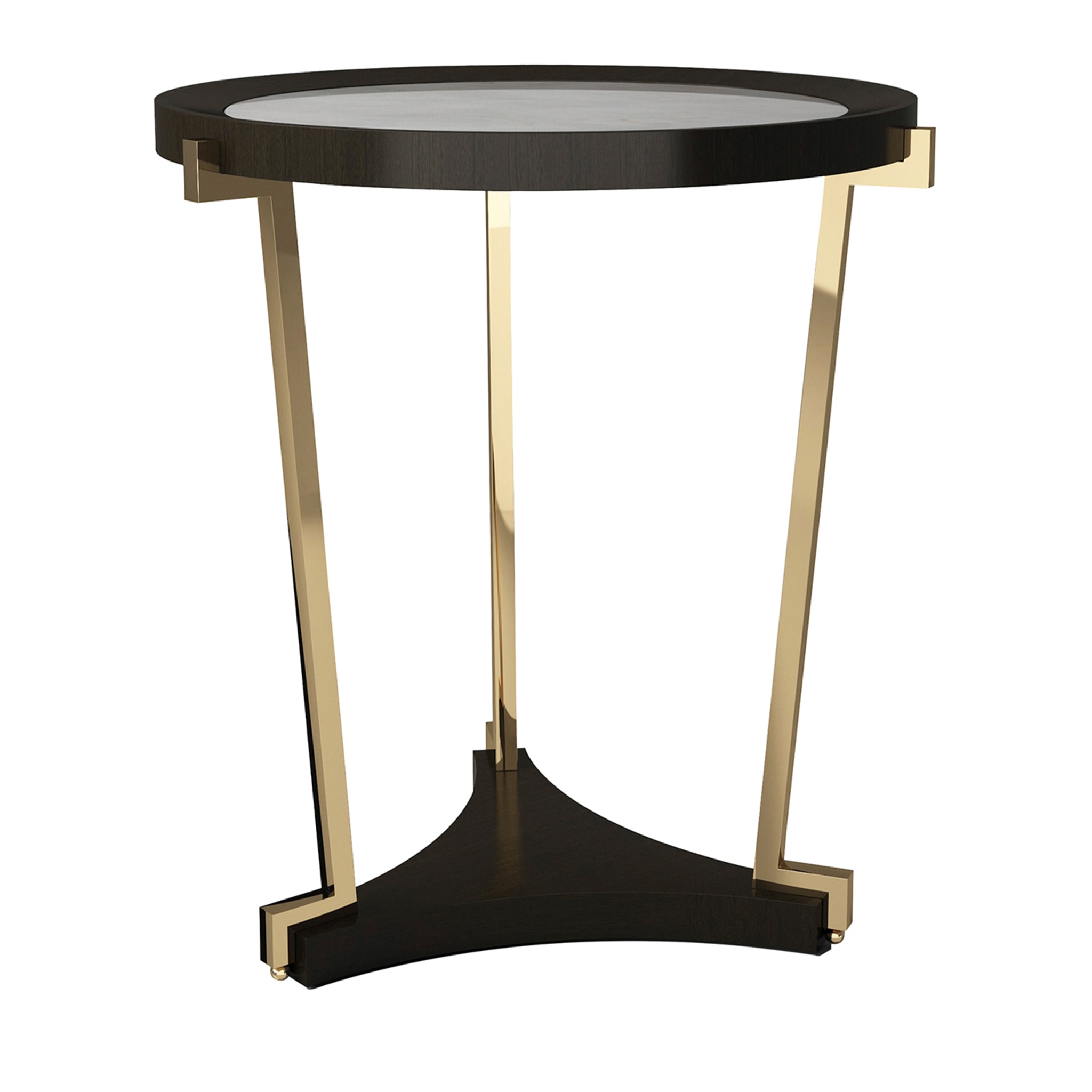 Ebony and Brass Side Table - Main view