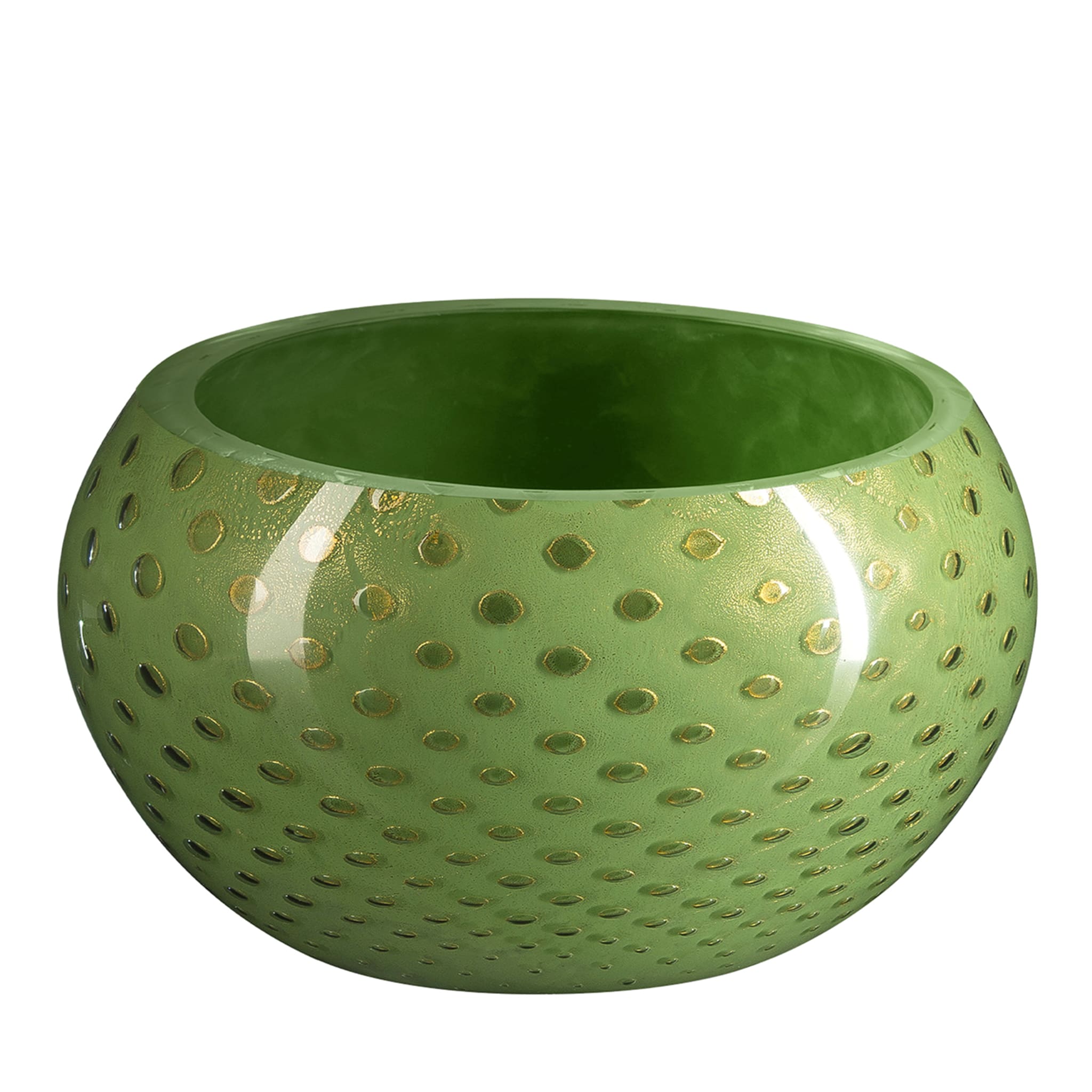 Mocenigo Gold & Light-Green Decorative Bowl - Main view