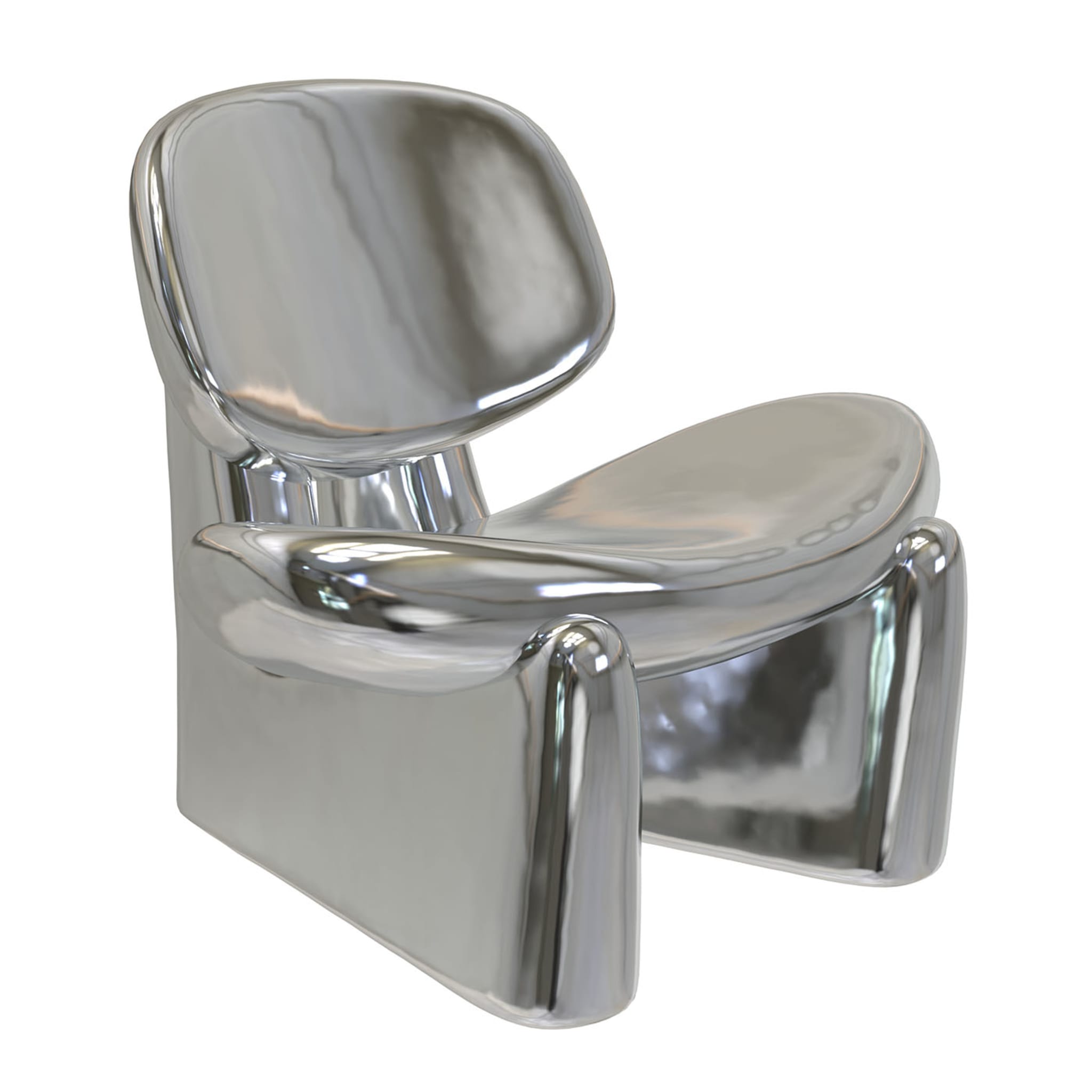 Pau V1 Silver Sculptural Chair - Alternative view 1