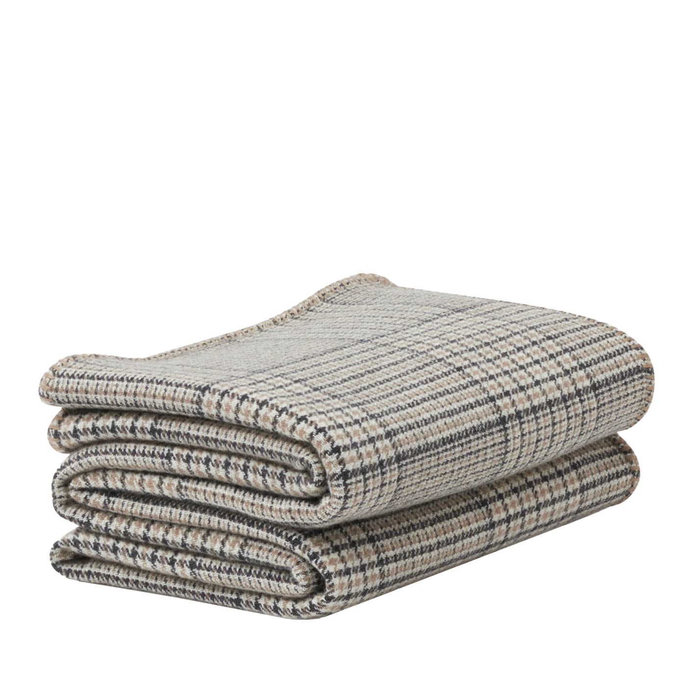 Babette Double-Sided Checkered Small Blanket - Alonpi
