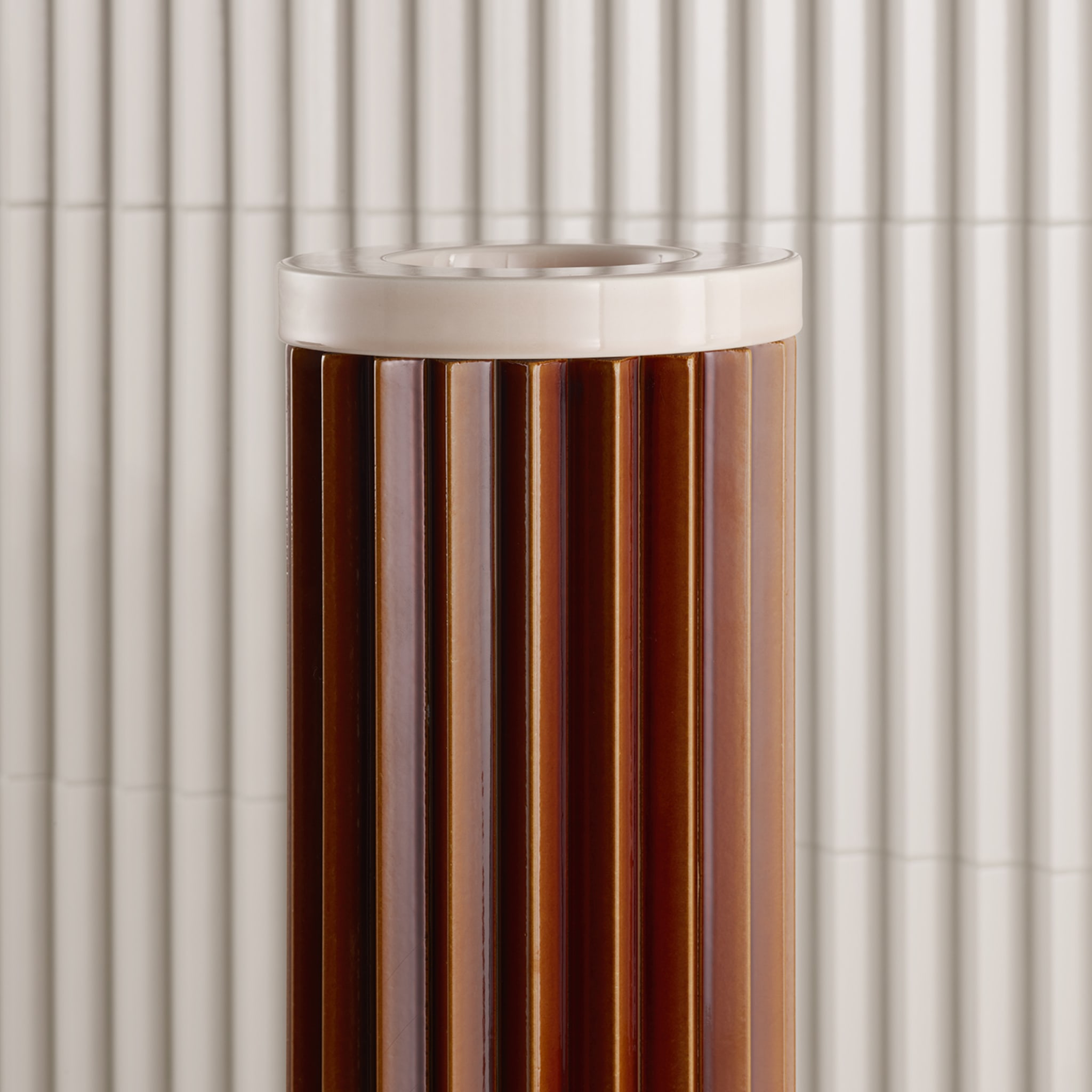 Rombini A Brown and Rose Vase by Ronan & Erwan Bouroullec - Alternative view 1