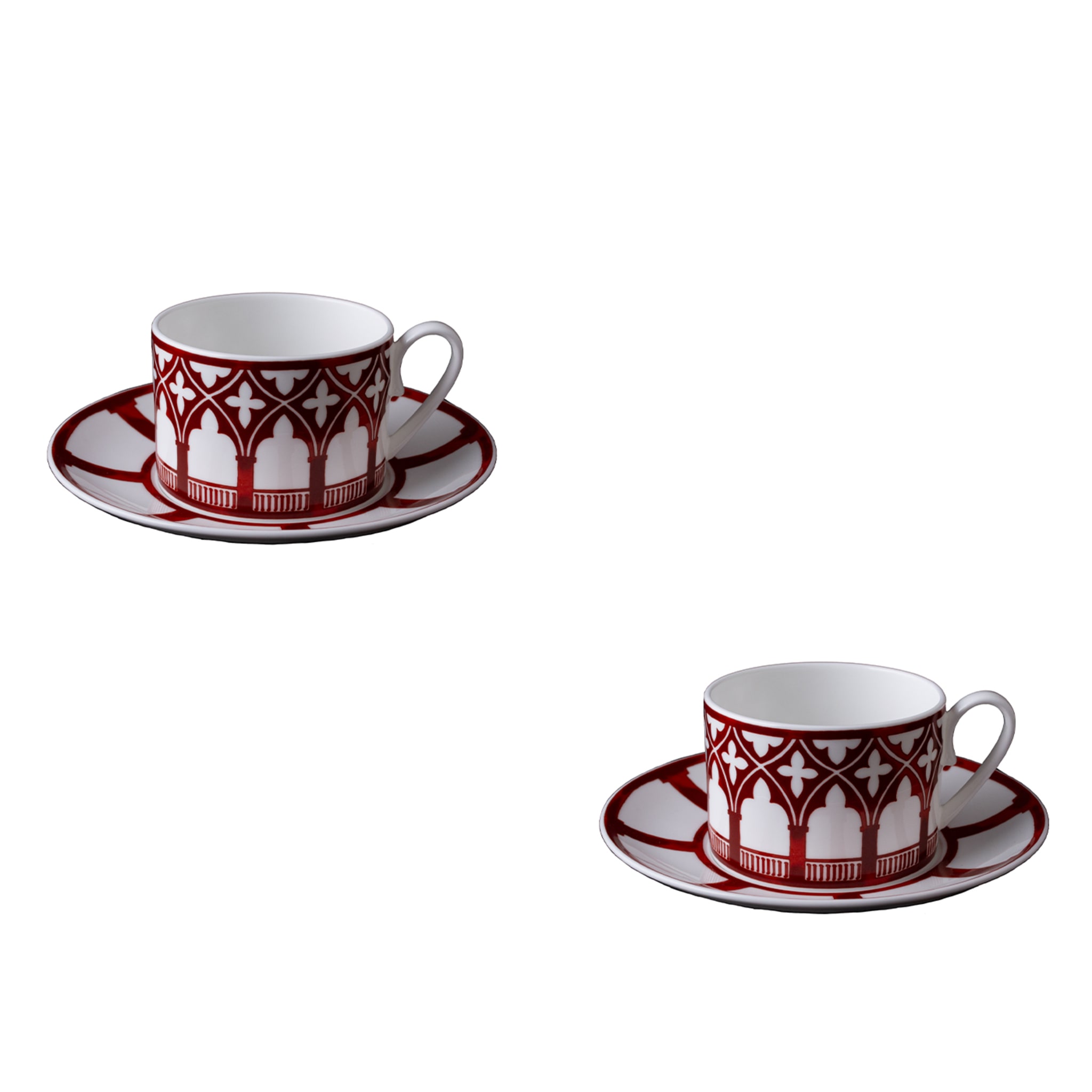 Le Loze dei Bei Palassi Set de 2 tasses à thé avec soucoupes - Vue alternative 1