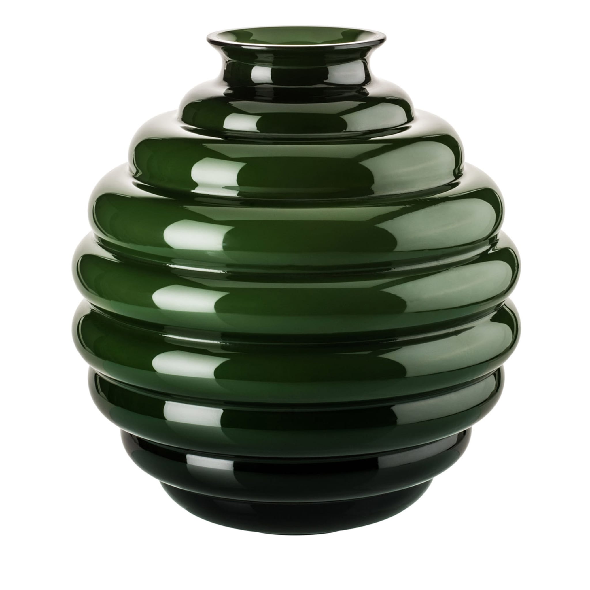 Decò Apple Green Vase by Napoleone Martinuzzi - Main view