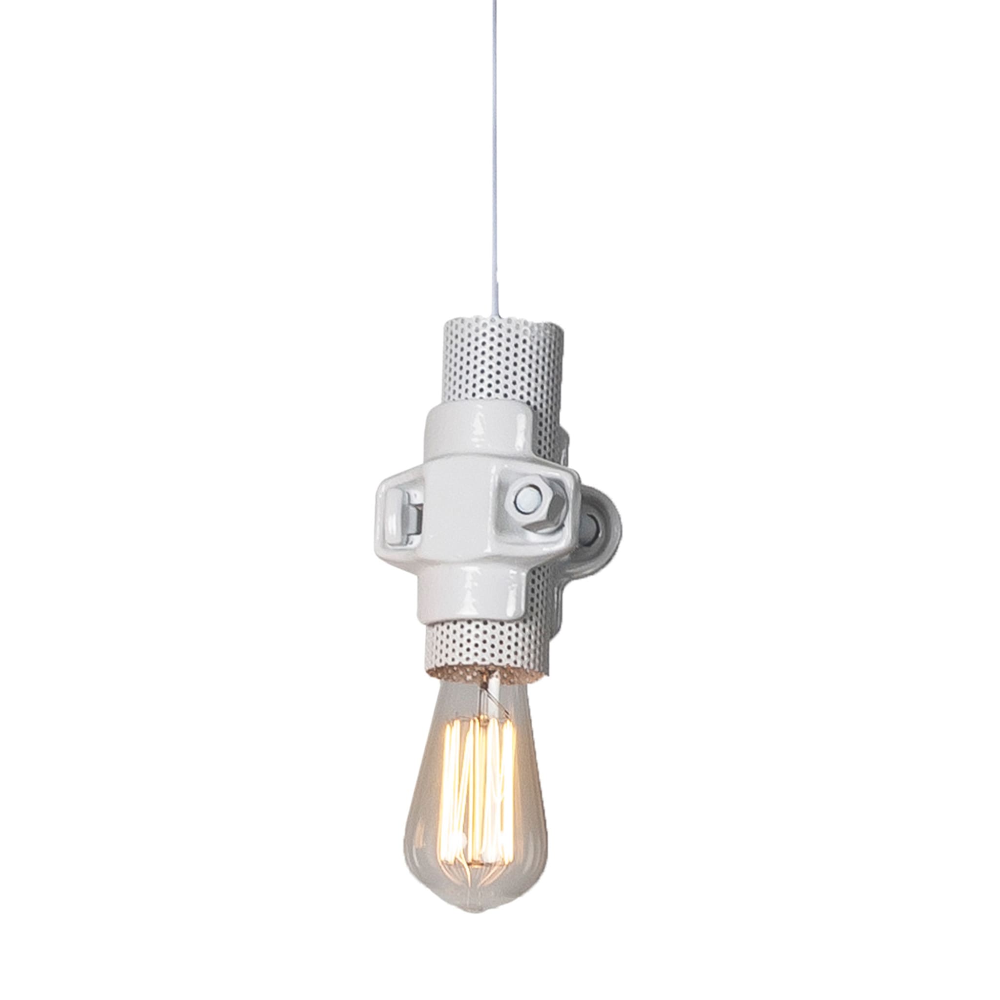 Nando S White Pendant Lamp by Luca De Bona & Dario De Meo - Main view