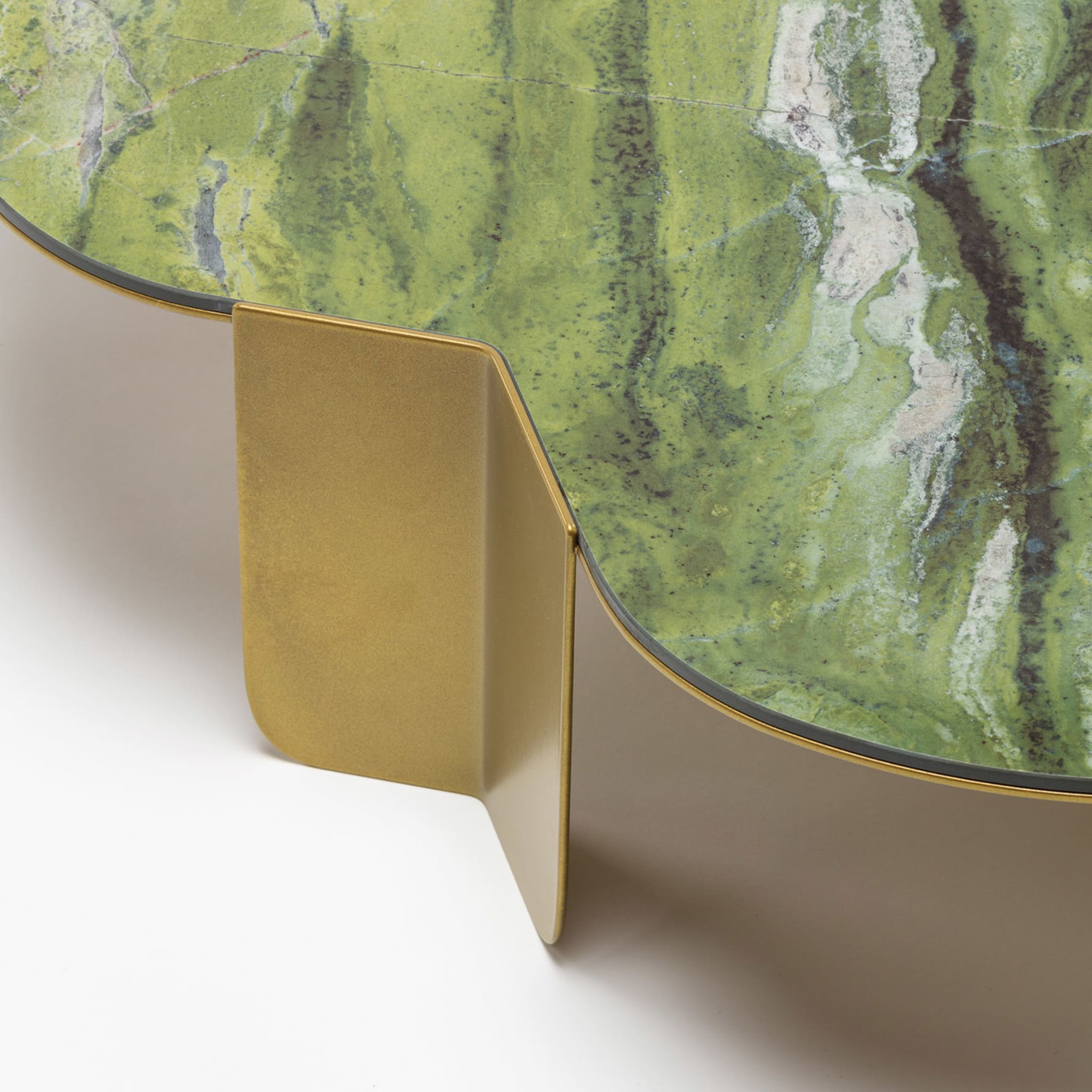 Monet Low Green & Golden Coffee Table - Alternative view 2