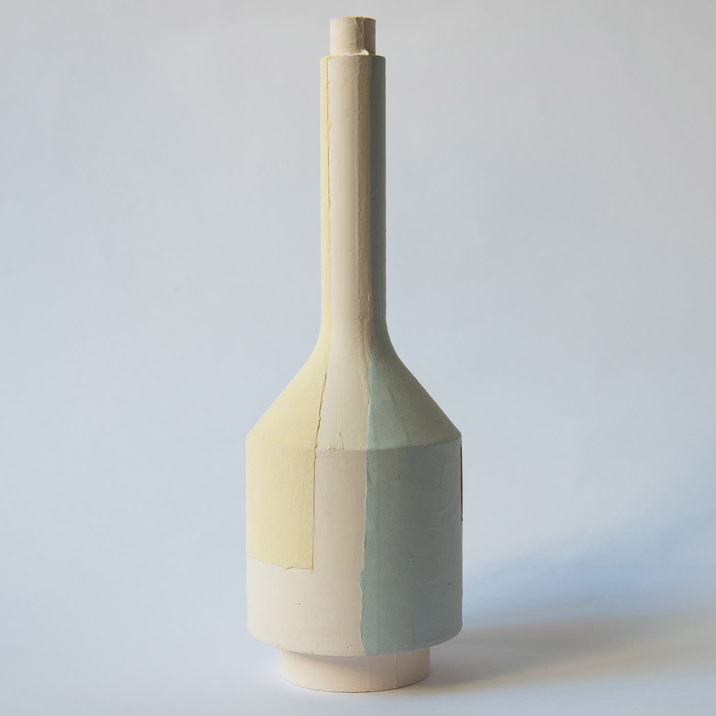 Intonaco Azure&Red Single-Stem Vase - Bota Fogo