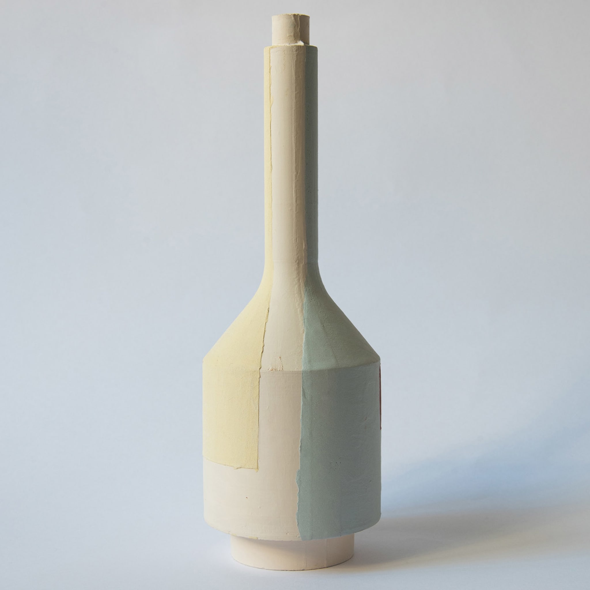 Intonaco Azure&Red Single-Stem Vase - Alternative view 1