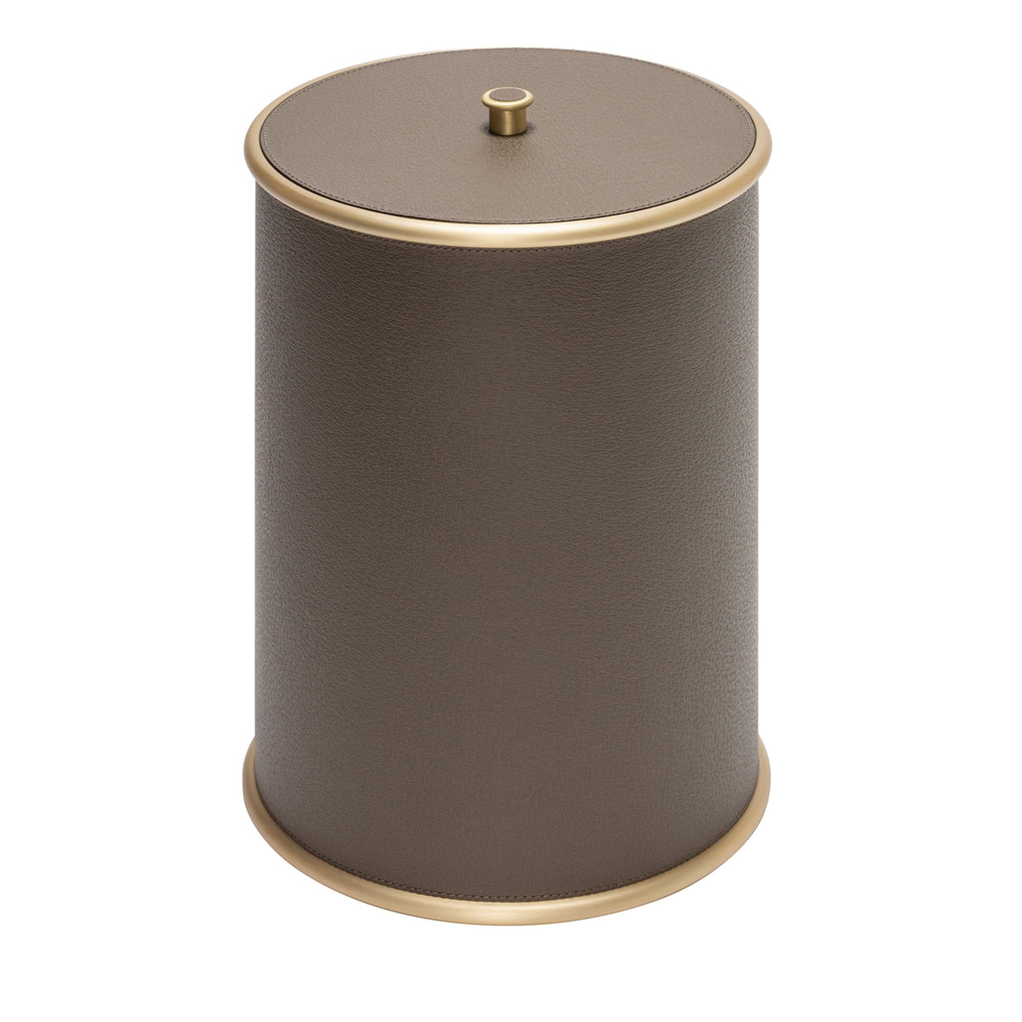 Ravello Brown Bin with Lid - Main view
