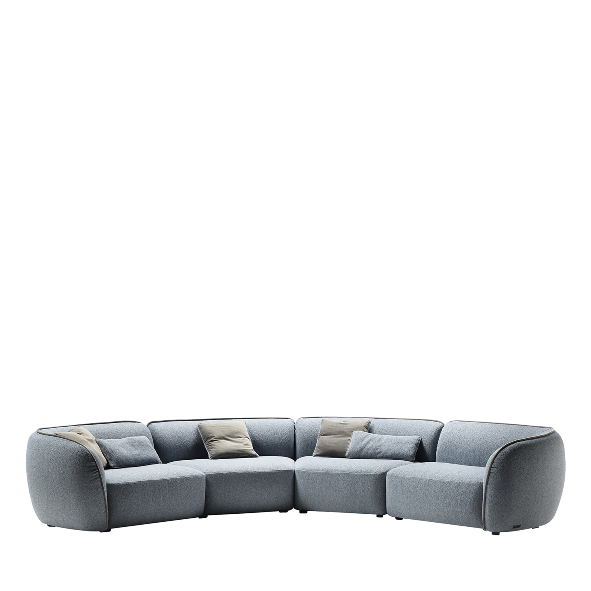Erasmo Gray Sofa - Main view